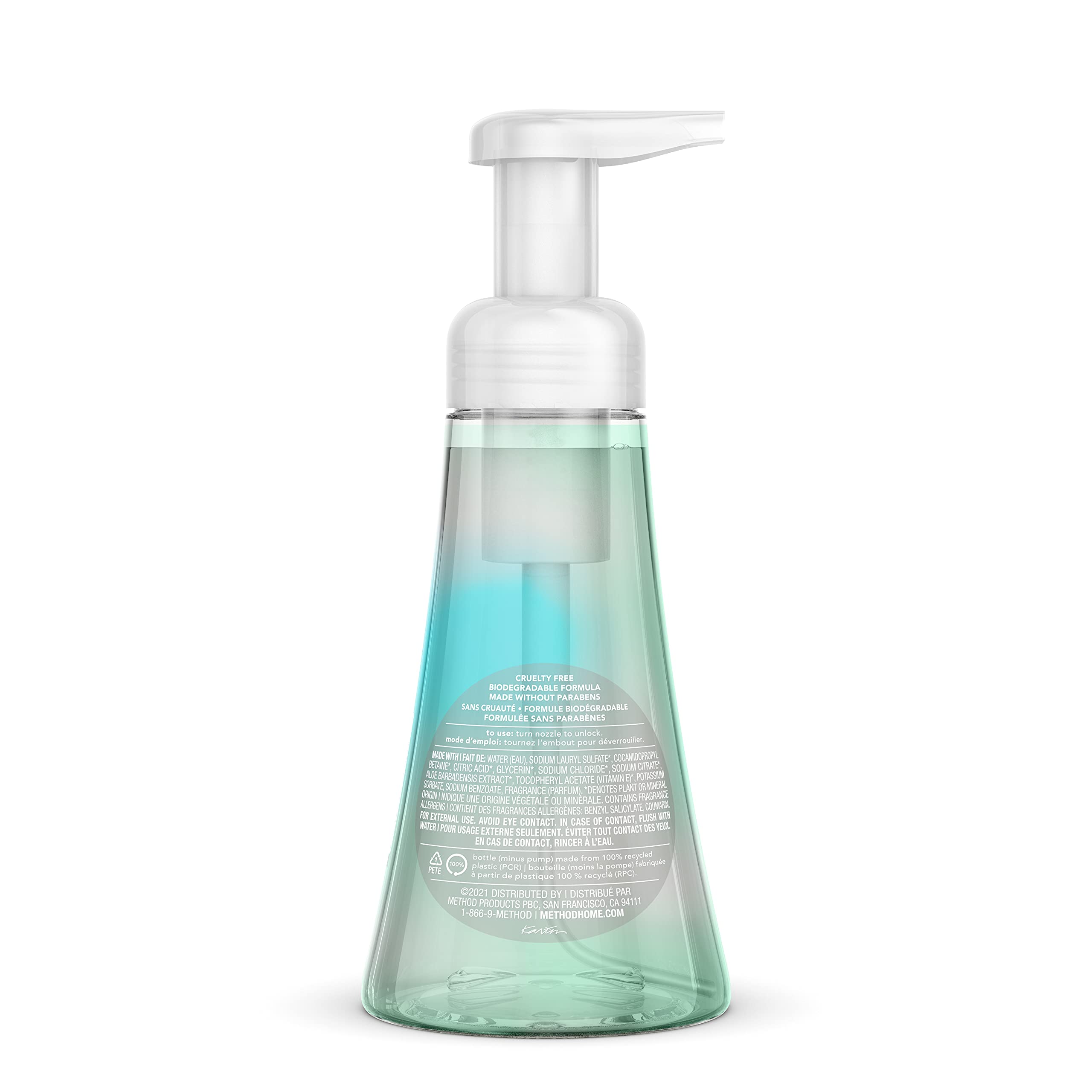 Method Foaming Hand Soap, Coconut Water, Biodegradable Formula, 10 Fl Oz (Pack Of 6)