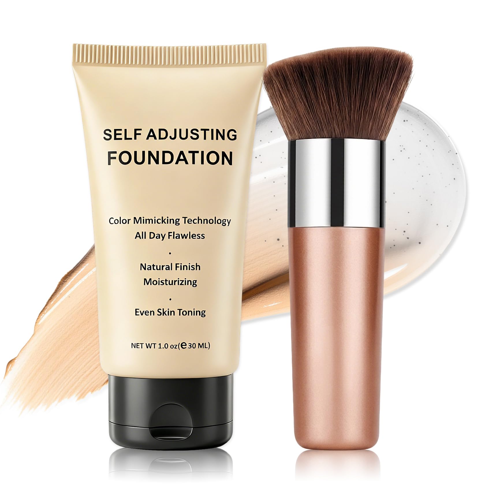 UAOE Color Changing Foundation for Mature Skin,1.01 FL.OZ,01 Light