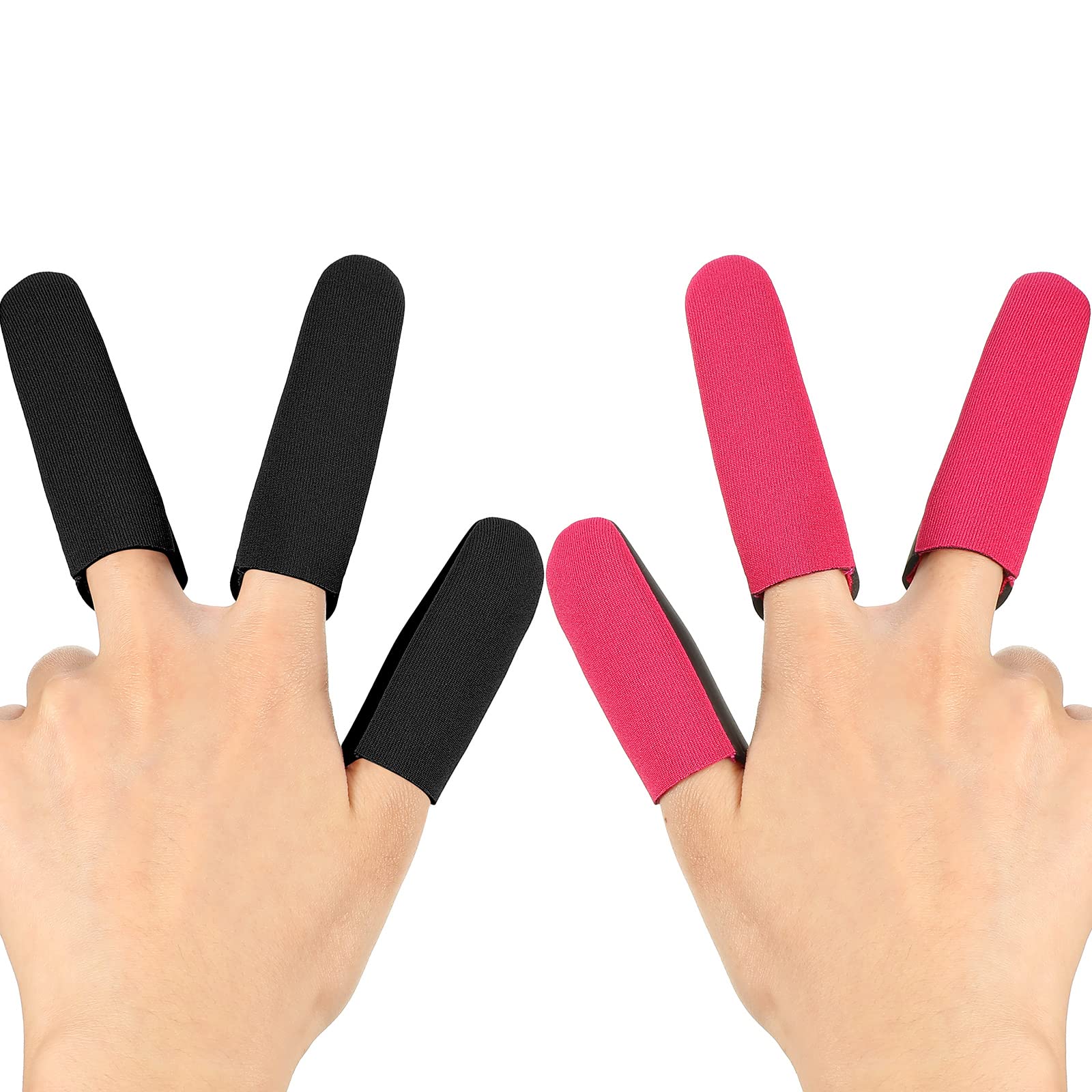 6 Pieces High Heat Resistant Finger Protection Guards Thermal Finger Covers for Curling and Flat Irons, Wands, Blow Dryers Hair 