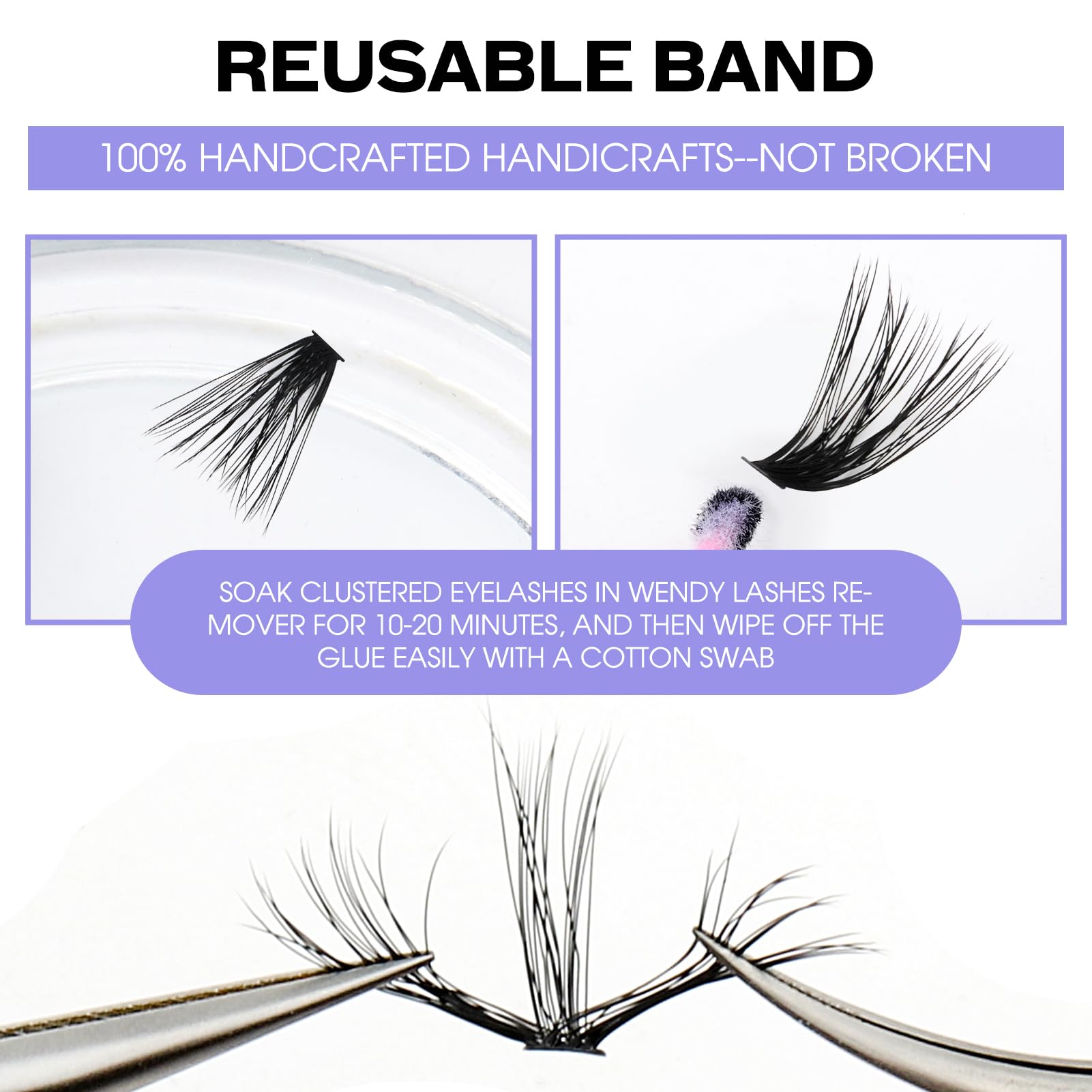 Lash Clusters Individual Cluster Lashes 40D+3D Mink Lashes Diy Lash Extension 12-16Mm Mixed D Curl Individual Lashes Cluster Eye