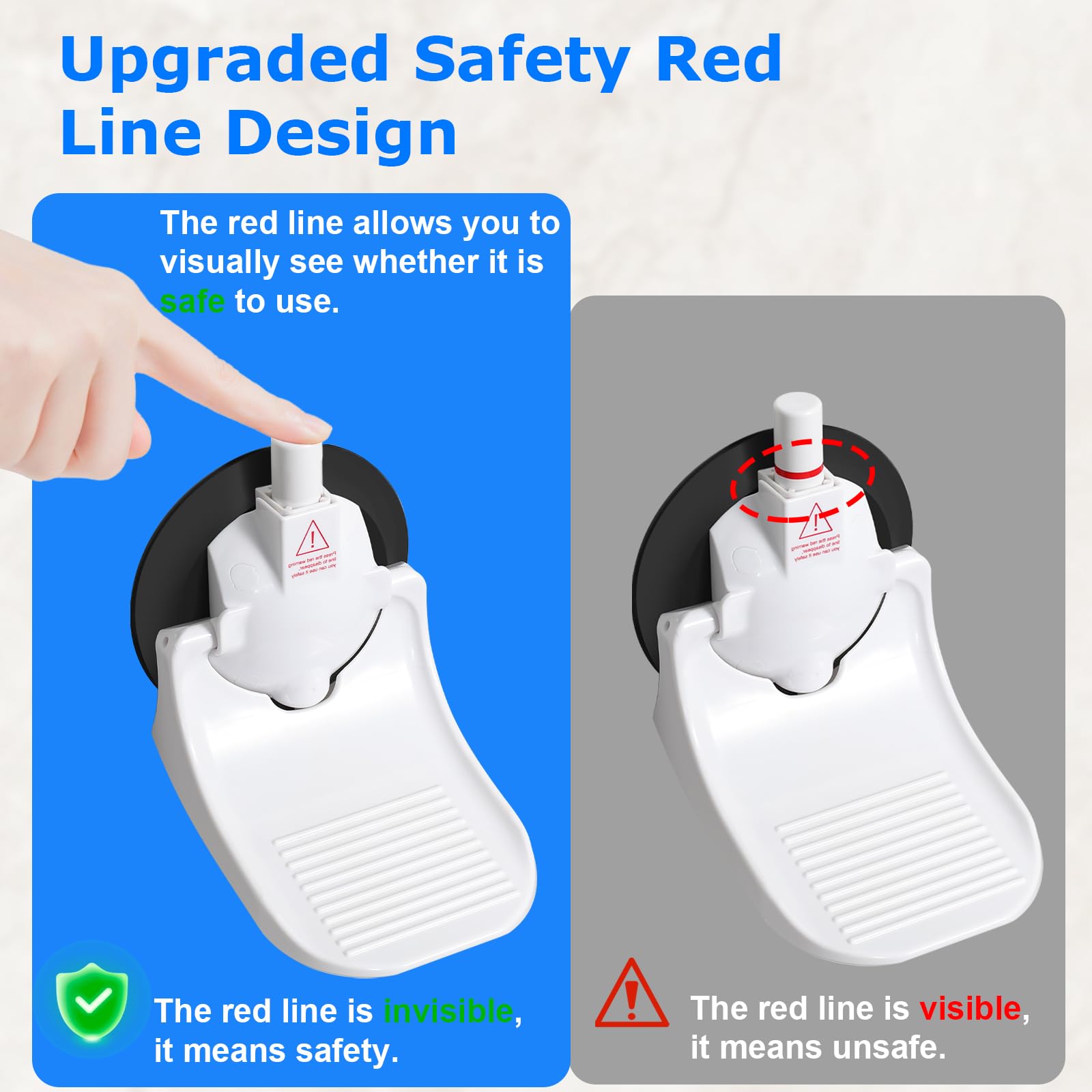 Shower Foot Rest For Shaving Legs With 2024 Upgraded Industrial Suction Cup, Load Capacity 337 Pounds, No Drilling Non-Slip Bath