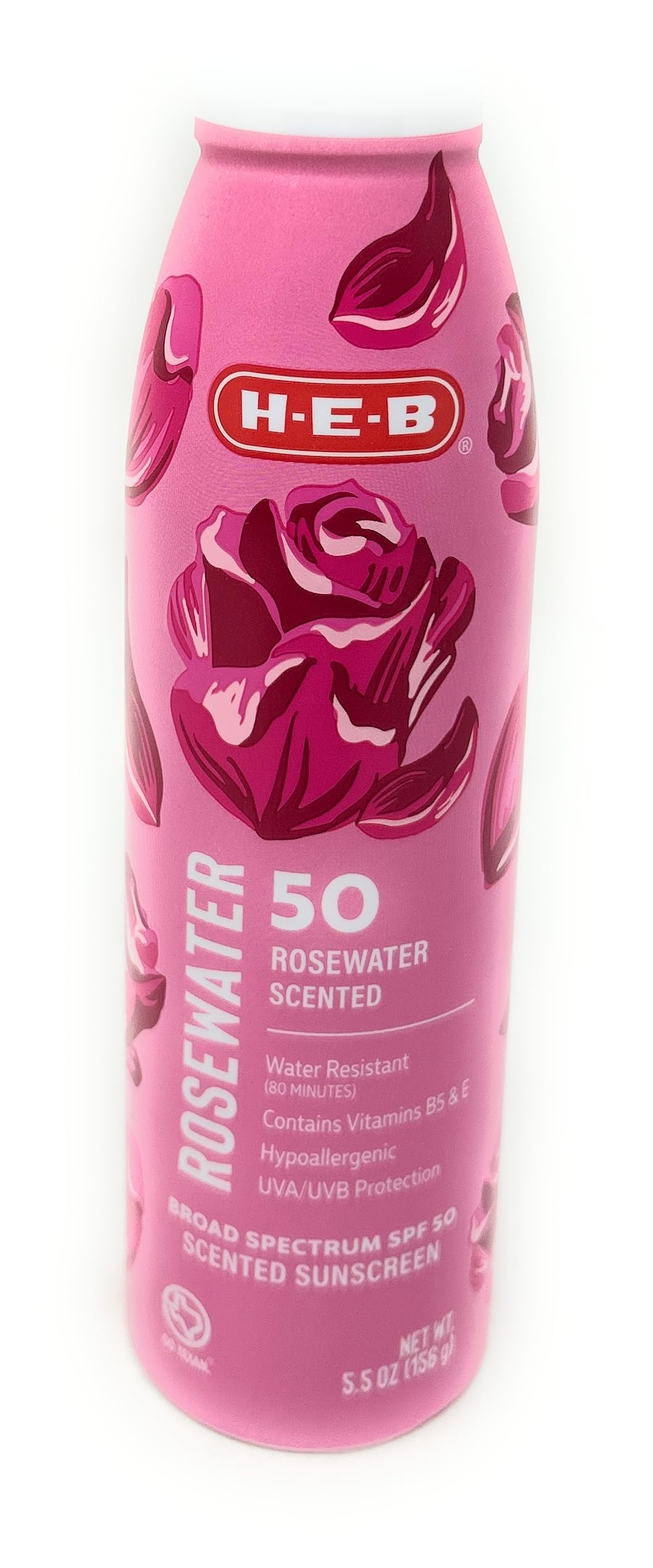 Rosewater Scented Sunscreen Spray  SPF 505.5oz  1 bottle  made in the USA