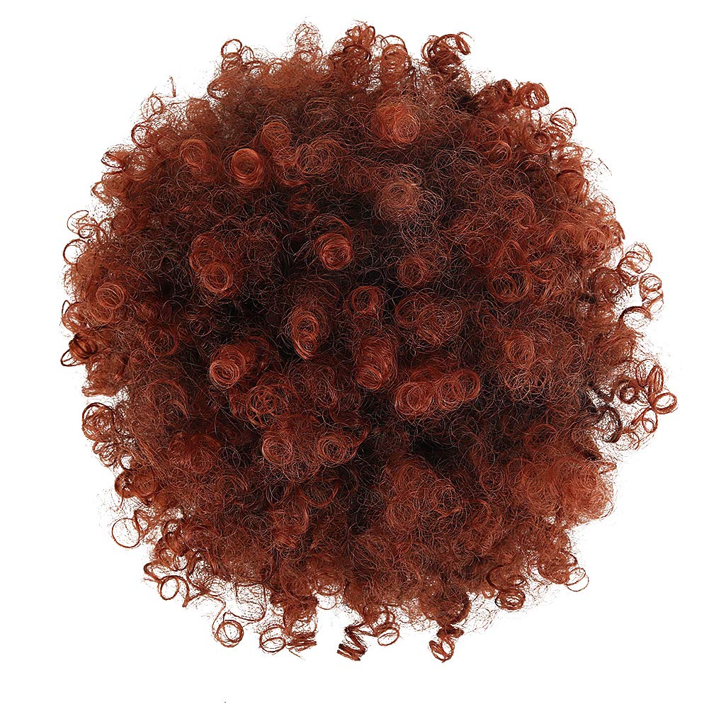 Leosa High Puff Afro Ponytail Drawstring Short Afro Kinky Curly Pony Tail Clip In On Synthetic Curly Hair Bun Made Of Kanekalon
