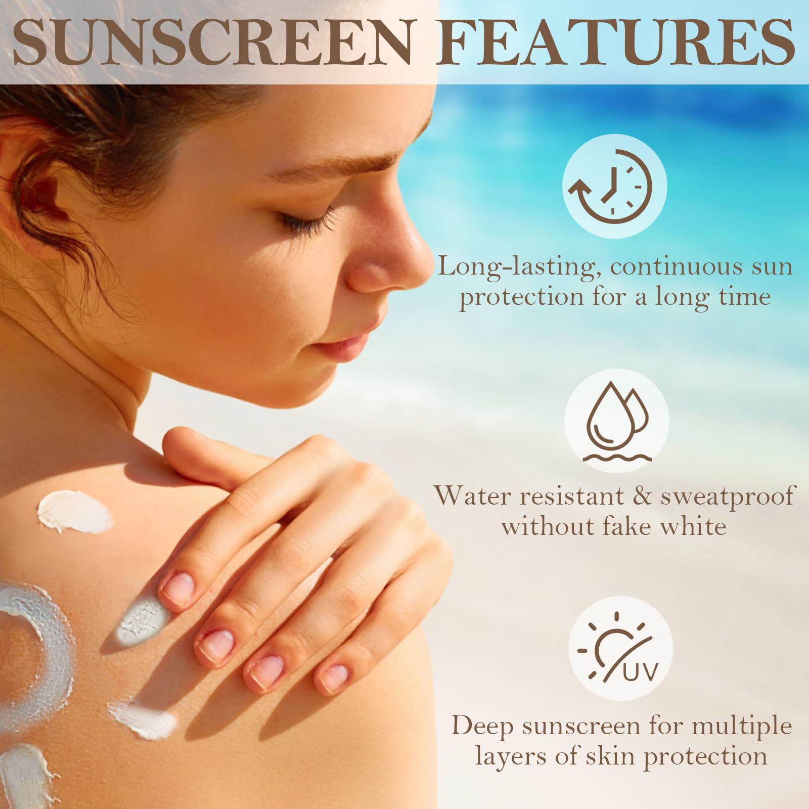 Tallow Sunscreen, Beef Tallow for Skin, Grass Fed Beef Tallow Sunscreen, Non Greasy Organic Natural Unscented Formula for Sensit