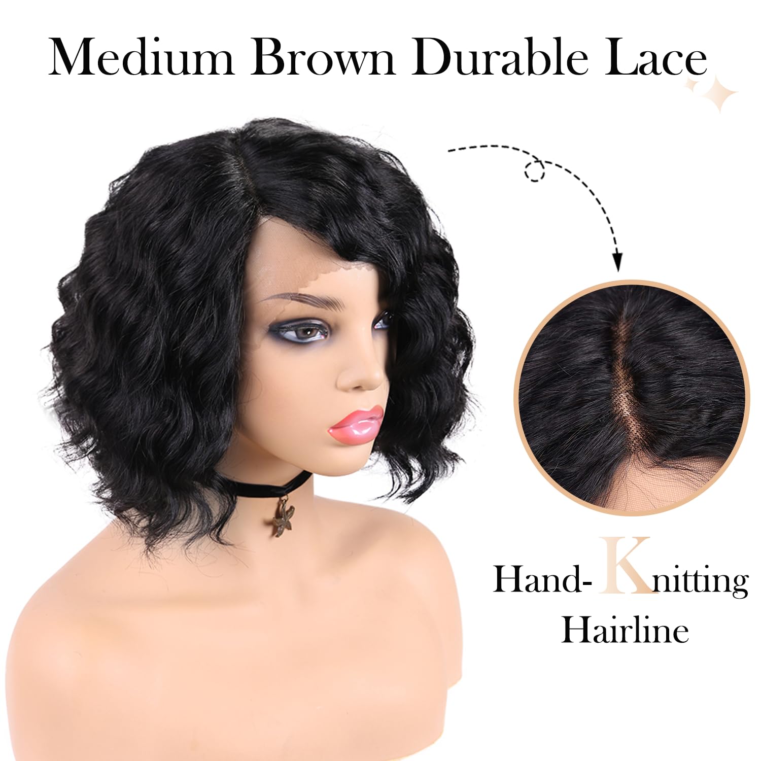 Wiger Short Curly Lace Frontal Human Hair Wigs For Black Women Black Hd Lace Curly Bob Lace Front Hair Transparent Lace Glueless