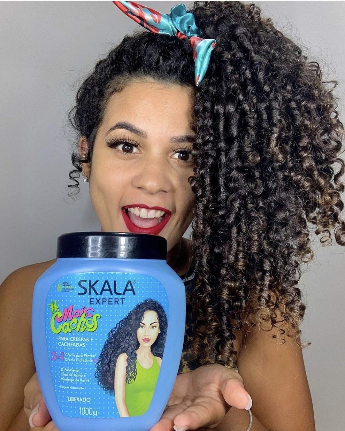 SKALA 2-in-1 Conditioning Treatment Cream for Curly Hair, Anti Frizz, 35.2 Oz, Vegan - Model 30706