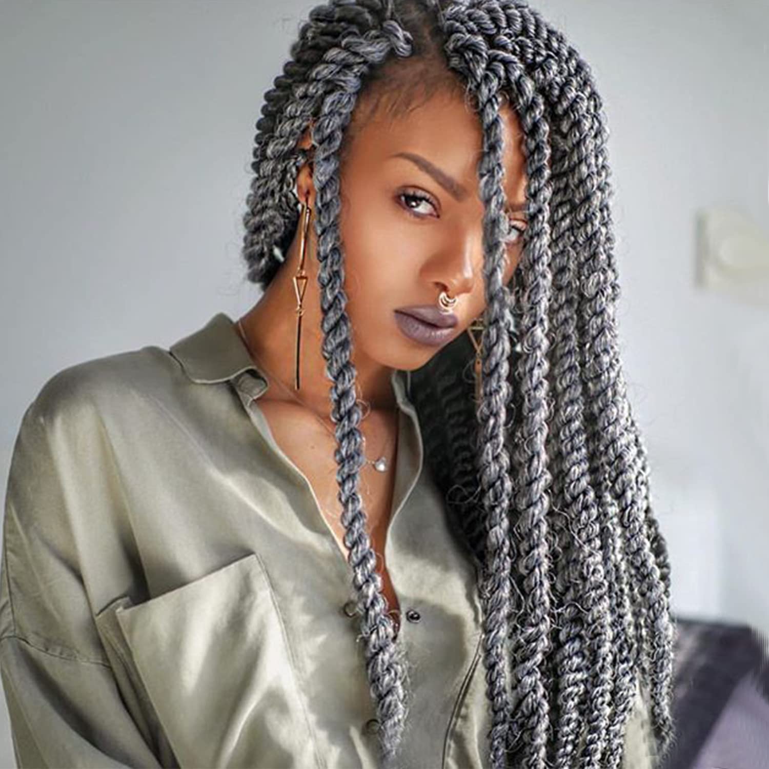 12 Inch Passion Twist Crochet Hair for Black Women 8 Packs Pre-twisted Passion Twists Hair Crochet Braids Pre-looped Bohemian Tw