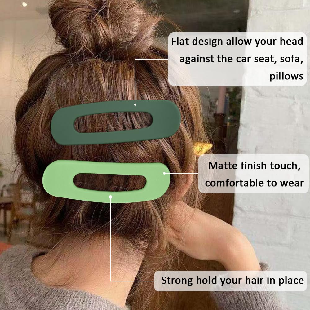 Large Duck Billed Hair Clips, Ahoney 12 Pack Alligator Clips For Thin & Thick Hair - 3 Sizes Lay Down Banana Clips, Hair Styling