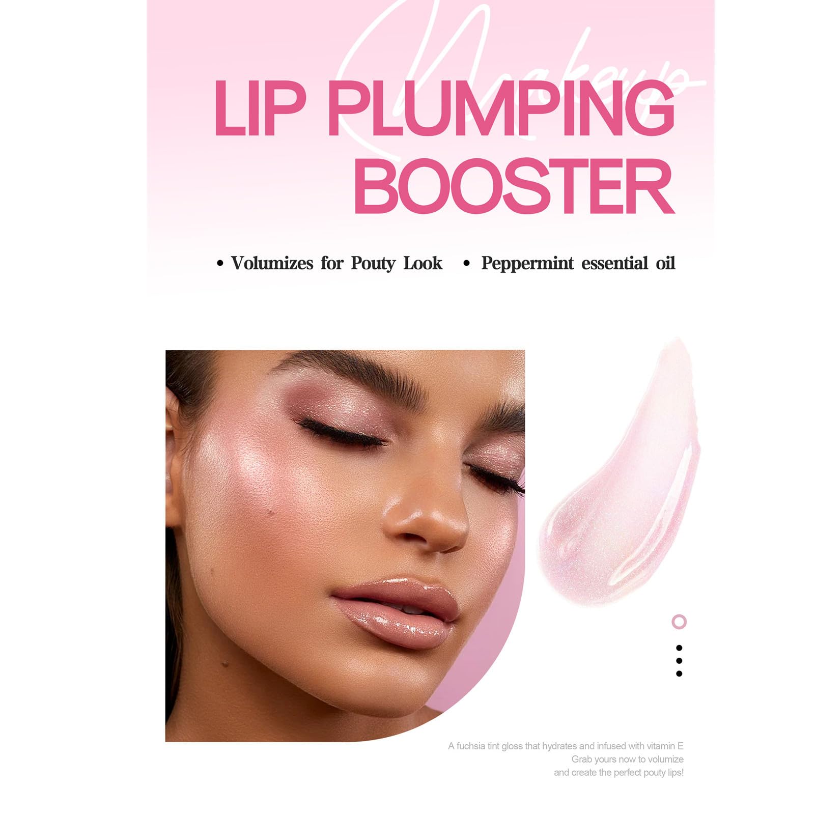 3 Colors Lip Plumping Booster, Spicy Lip Plumper Gloss Lip Plumping Oil, Ultra-Hydrating Nourishing Plump And Pout Lip Plumper,