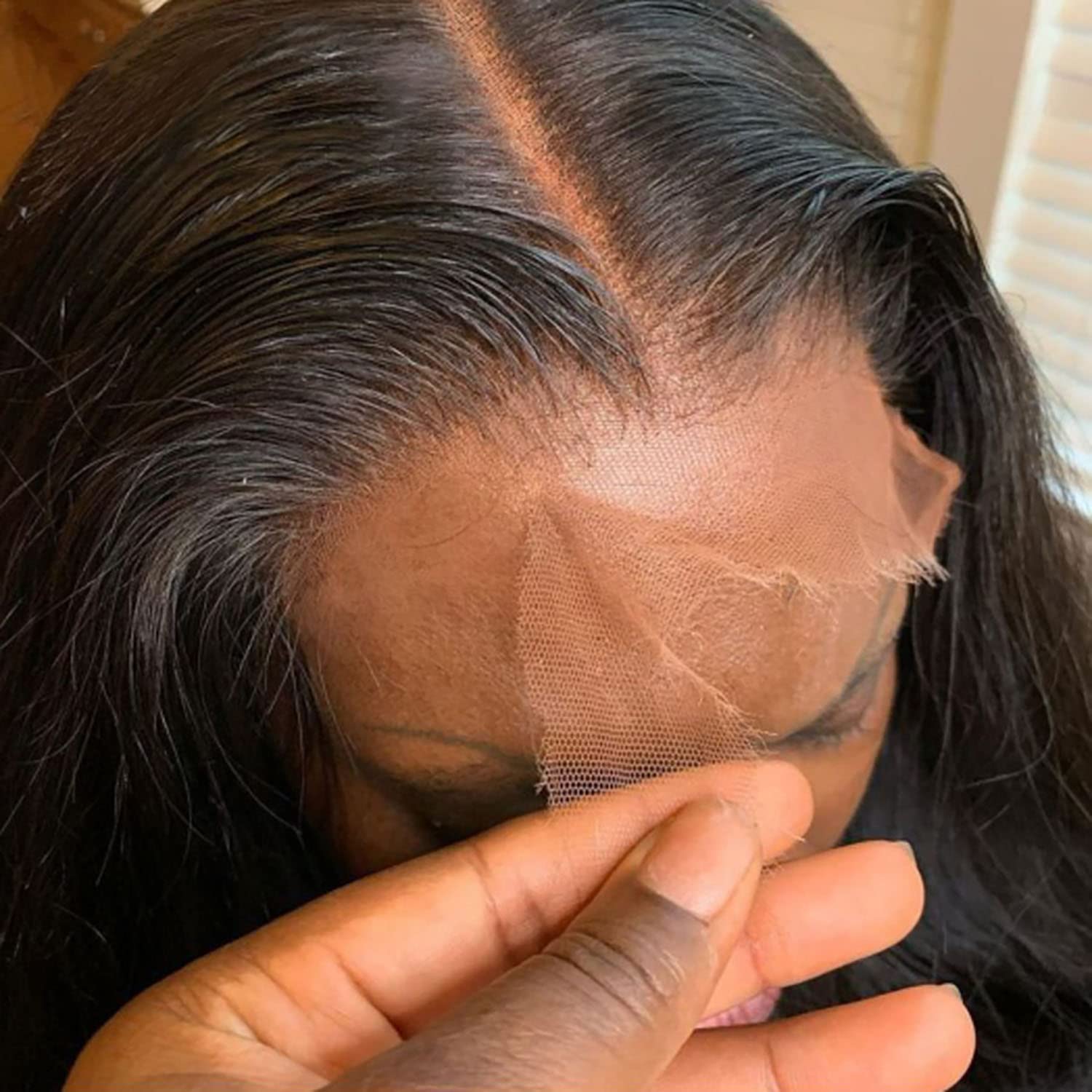 BEEOS True 180% Density 5x5 SKINLIKE Real HD Lace Closure Wig, Pre-plucked Bleached All Knots Body Wave 0.10mm Ultra-thin Invisi