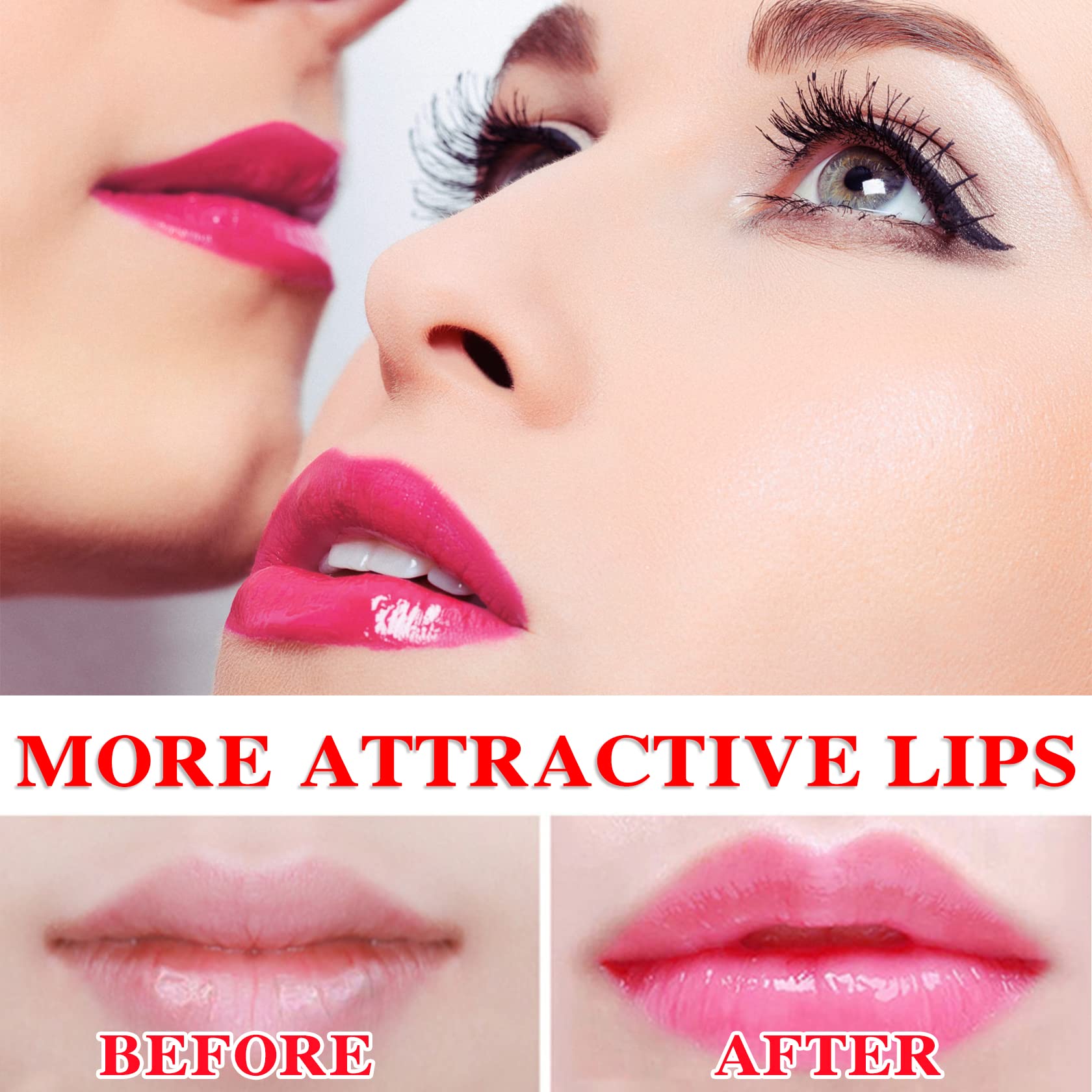 Lzylls 6 Pcs Aloe Vera Color Changing Change Lipstick,Magic Lipstick Jelly Lip Balm,Moisturizer Tinted Lip Tint Stain Long Lasti