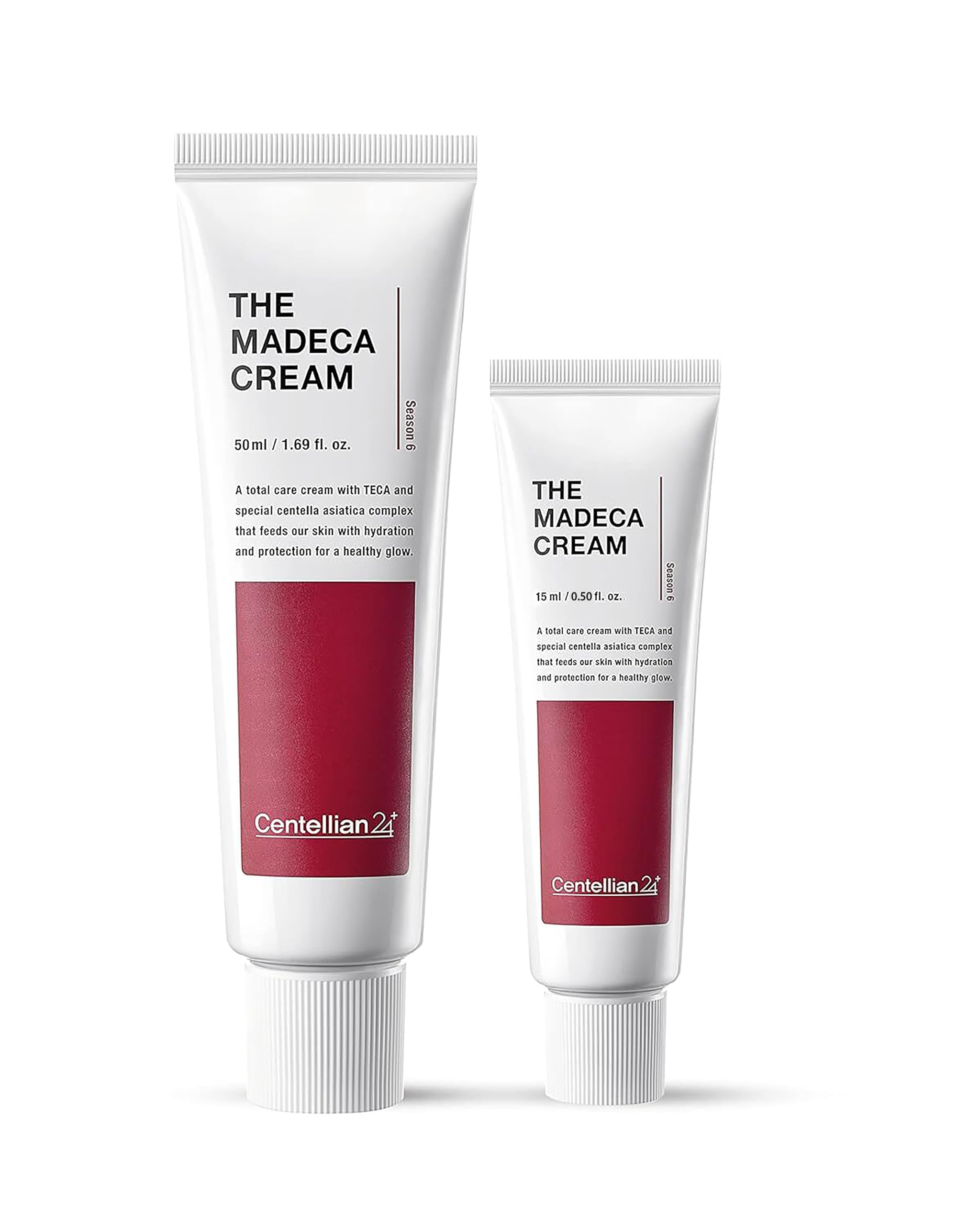 Centellian 24 Madeca Cream (Season 6, 1.7+0.5Fl Oz) - Centella Moisturizer For Face, Korean Skin Care. Dry, Sensitive Skin. Teca