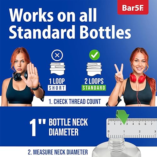 Bar5F N18S Dispensing Pump For Shampoo, Conditioner, Lotion, Etc,. Fits 1'' Inch Bottle Necks, Pack Of 2
