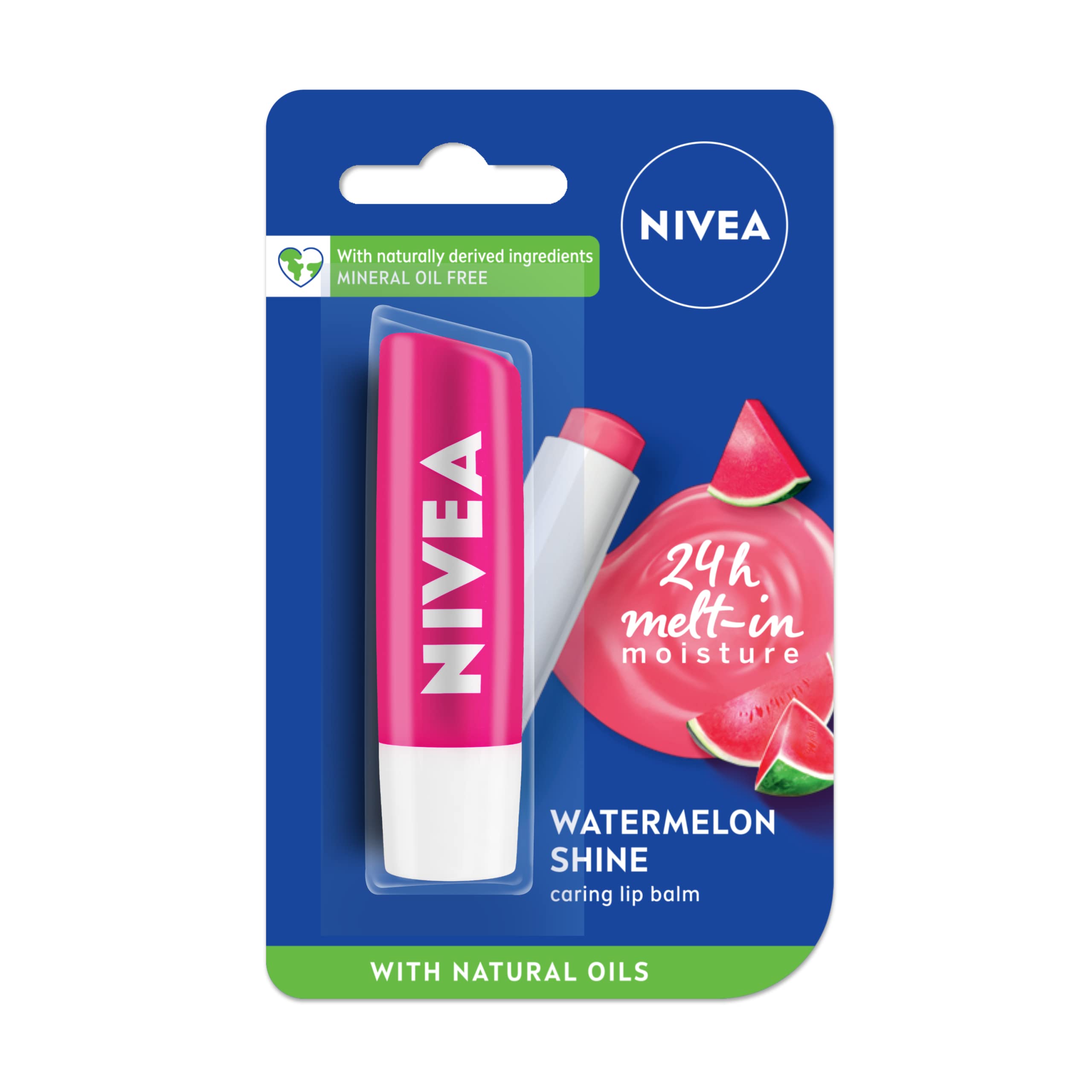Nivea Fruity Shine Watermelon Lip Balm, 4.8Gm