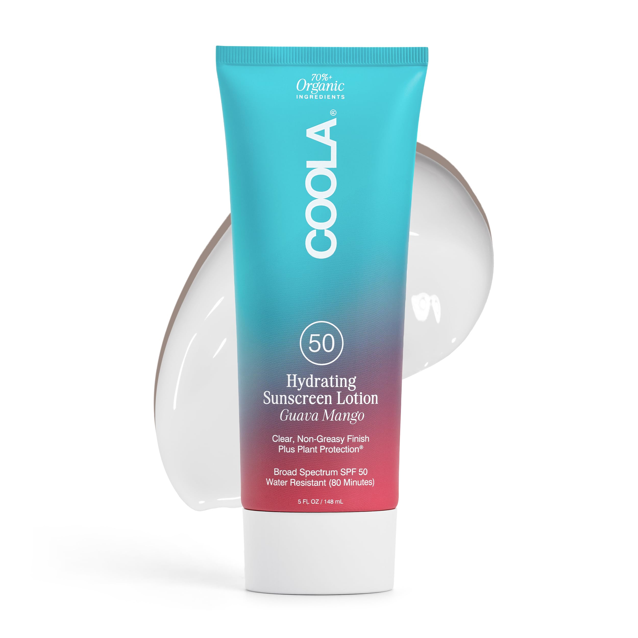 Coola Organic Sunscreen Spf 50 Sunblock Body Lotion, Dermatologist Tested Skin Care For Daily Protection, Vegan And Gluten Free,