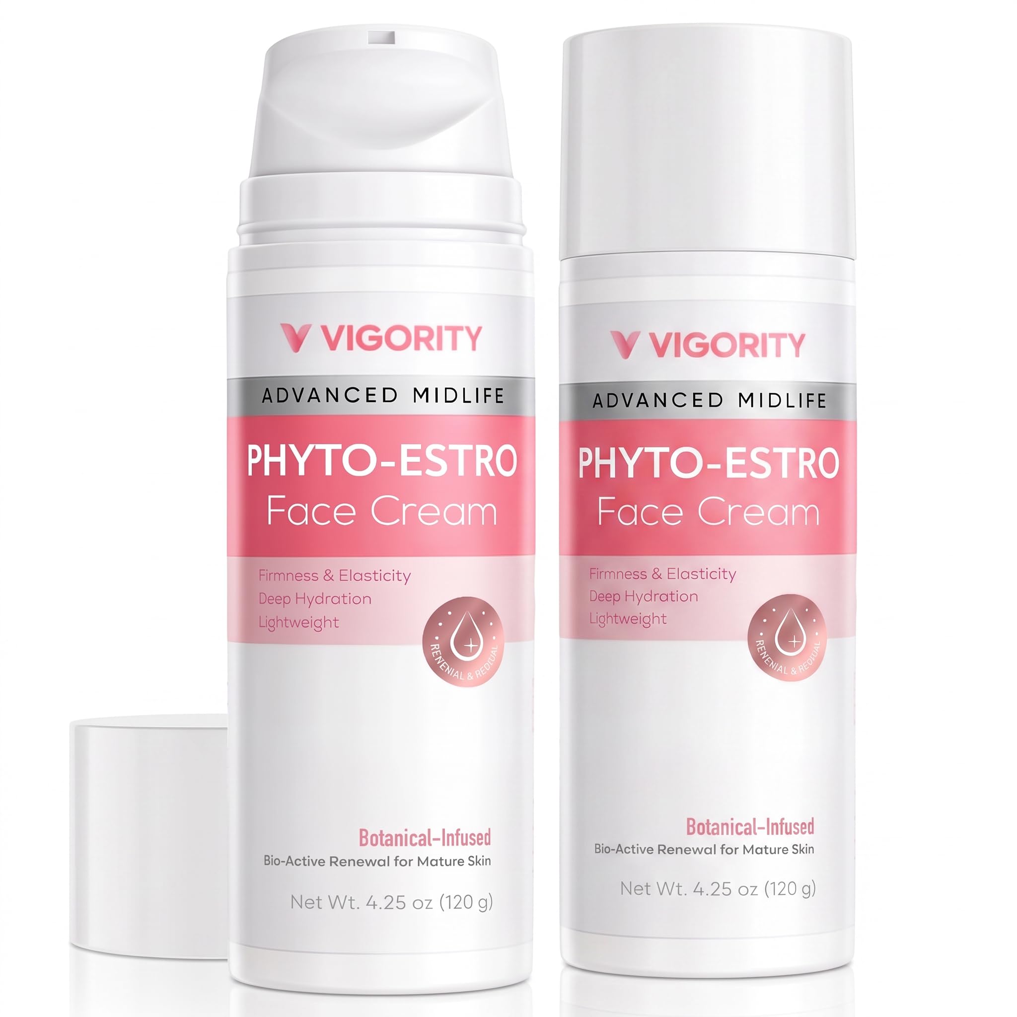 Vigority 2 pack PhytoEstro Face Cream for Menopause & Midlife Skin  Deep Hydration & Firming Moisturizer for Dry, Thinning, Ag