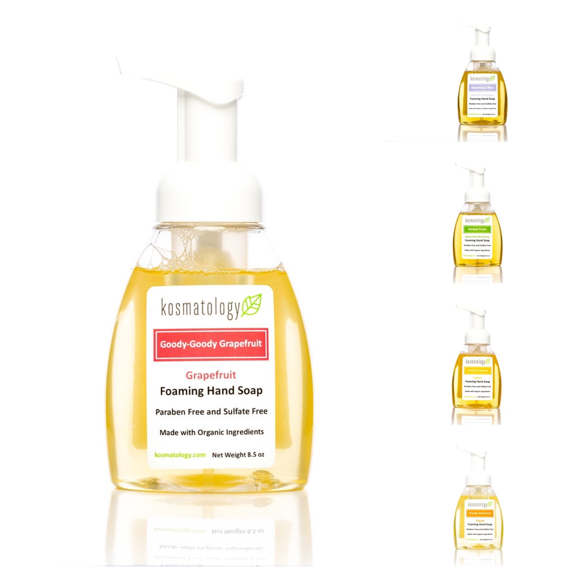 kosmatology Goody-Goody Grapefruit (Grapefruit) Organic Foaming Hand Soap, 8.5 fl oz