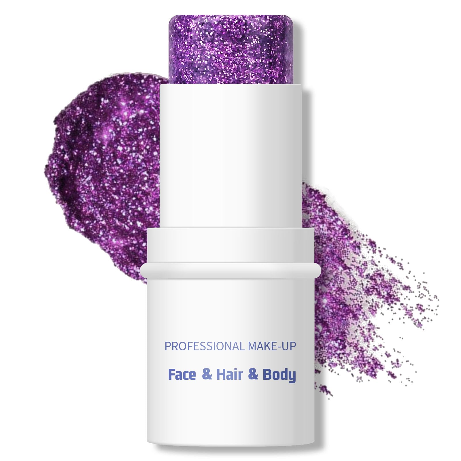 KYDA Body Glitter Stick, Chunky Glitter Gel for Face Body Hair, Sparkling Holographic Mermaid Sequins Paint, Lasting Multiuse Ma