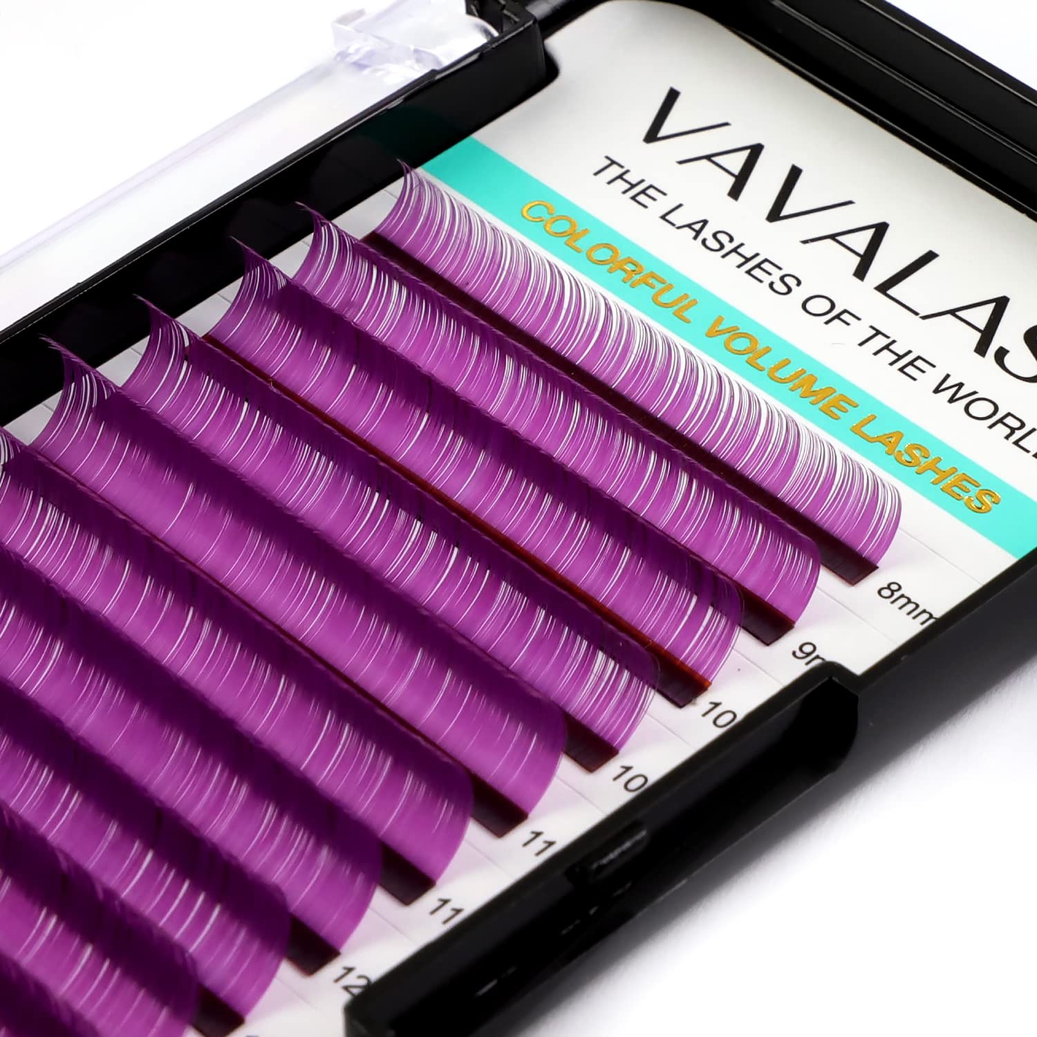 Colored Lash Extensions 0.07Mm Dd Curl Violet Individual Volume Lashes Extensions 8-15 Mix Length Color Eyelash Extensions For S
