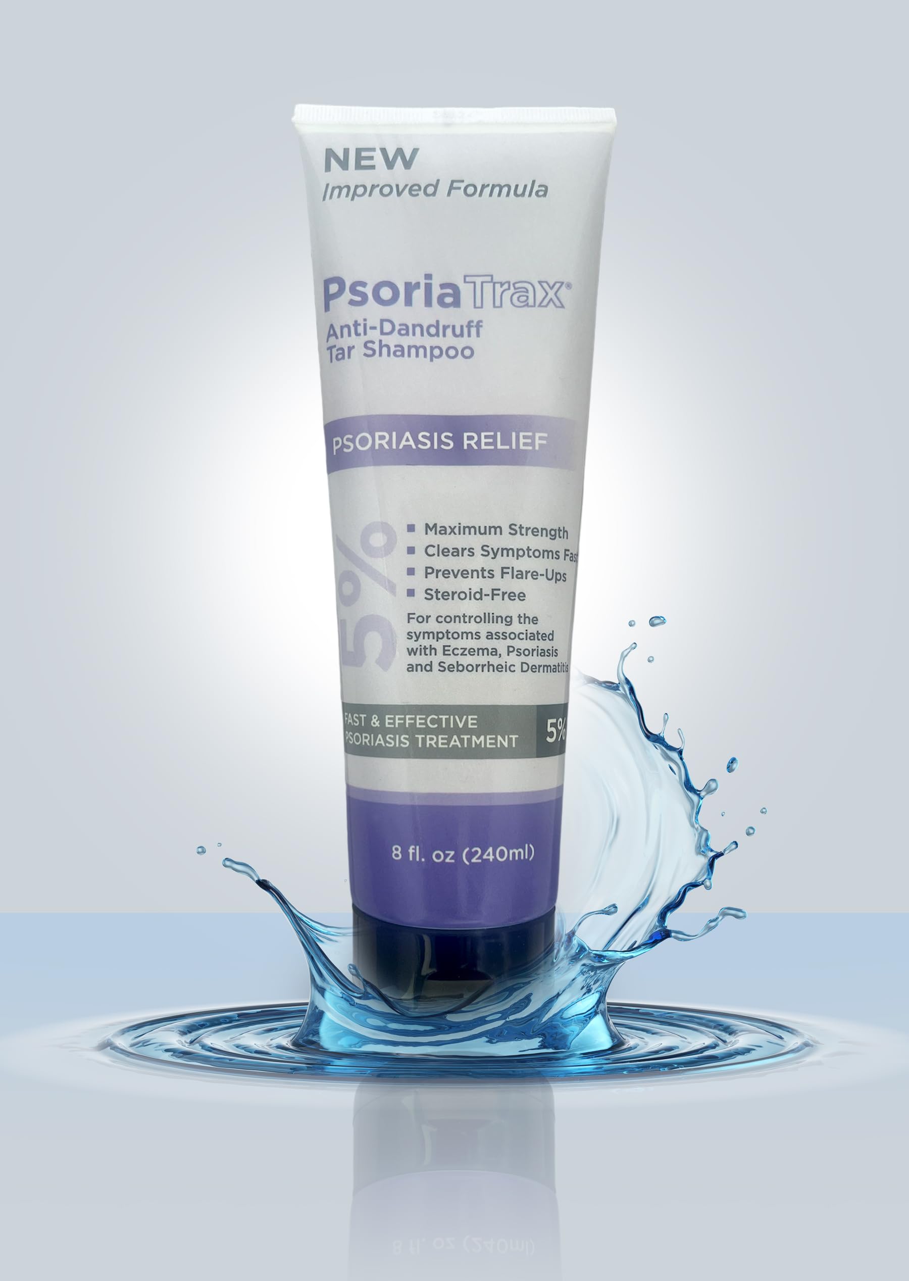 Psoriatrax Medicated Shampoo 8Oz - 5% Coal Tar