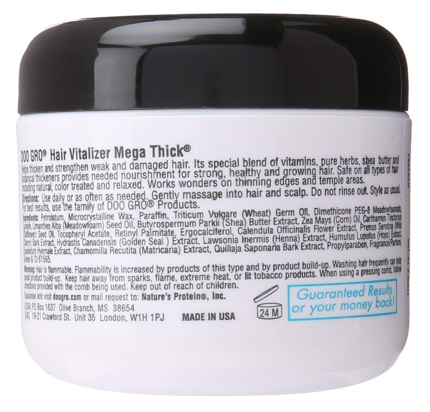 Doo Gro Medicated Hair Vitalizer Mega Thick Anti-Thinning Formula, 4 Oz (Pack Of 4)