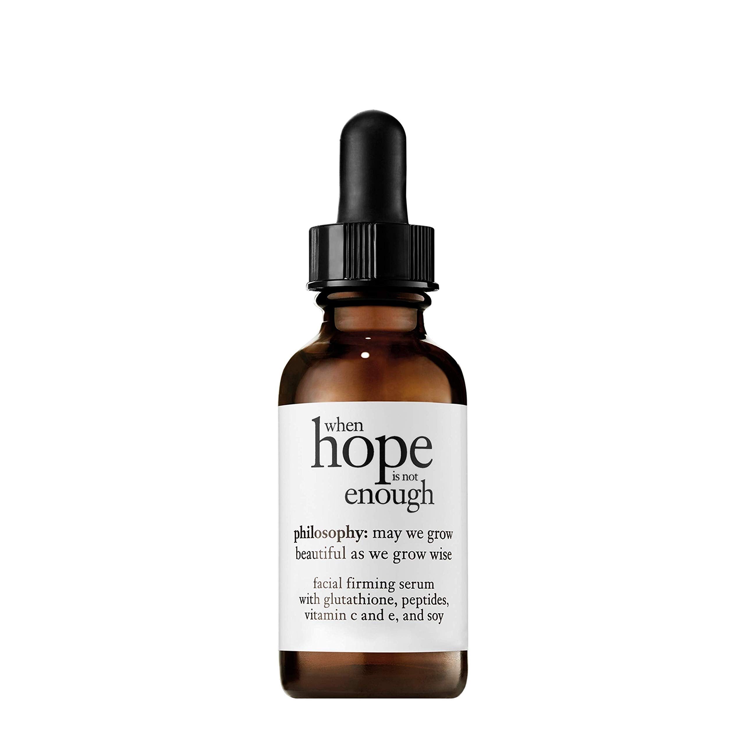 philosophy when hope is not enough facial firming serum - with vitamins C & E and hyaluronic acid - revitalizes dull complexion 