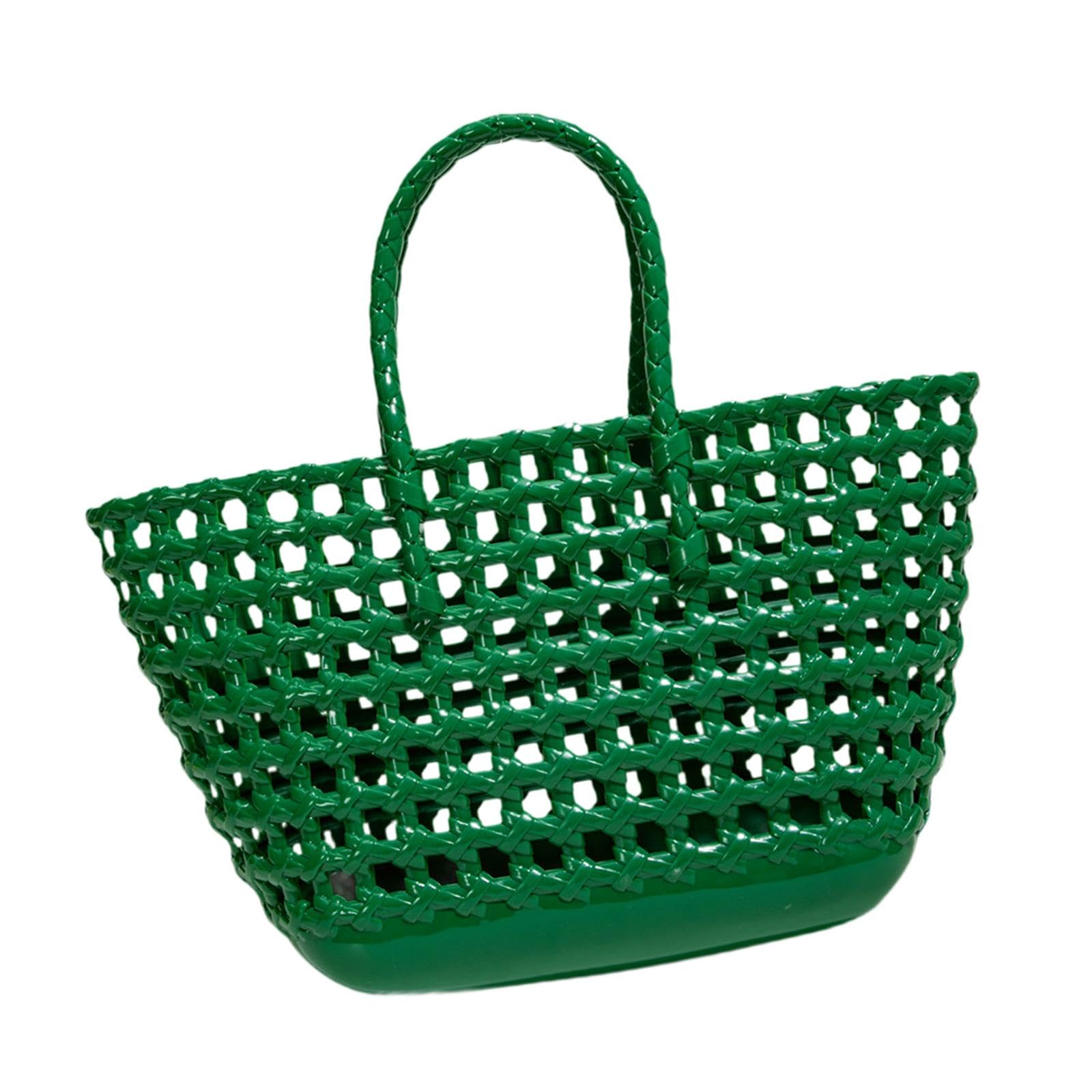 Enakshi Womens Woven Tote Bag Lightweight Summer Beach Handbag For Vacation Shopping Green|Clothing, Shoes & Accessories | Women