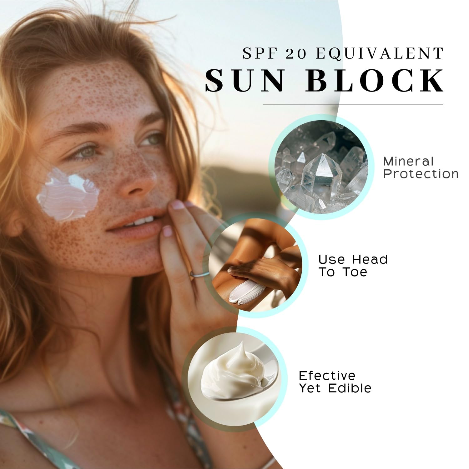 Tallow & Zinc Sunblock (2 Pk) 2.5 Ounce Water Resistant 20 Spf Sunscreen W/Organic Olive Oil, Beeswax, & More - Sun Screen Prote