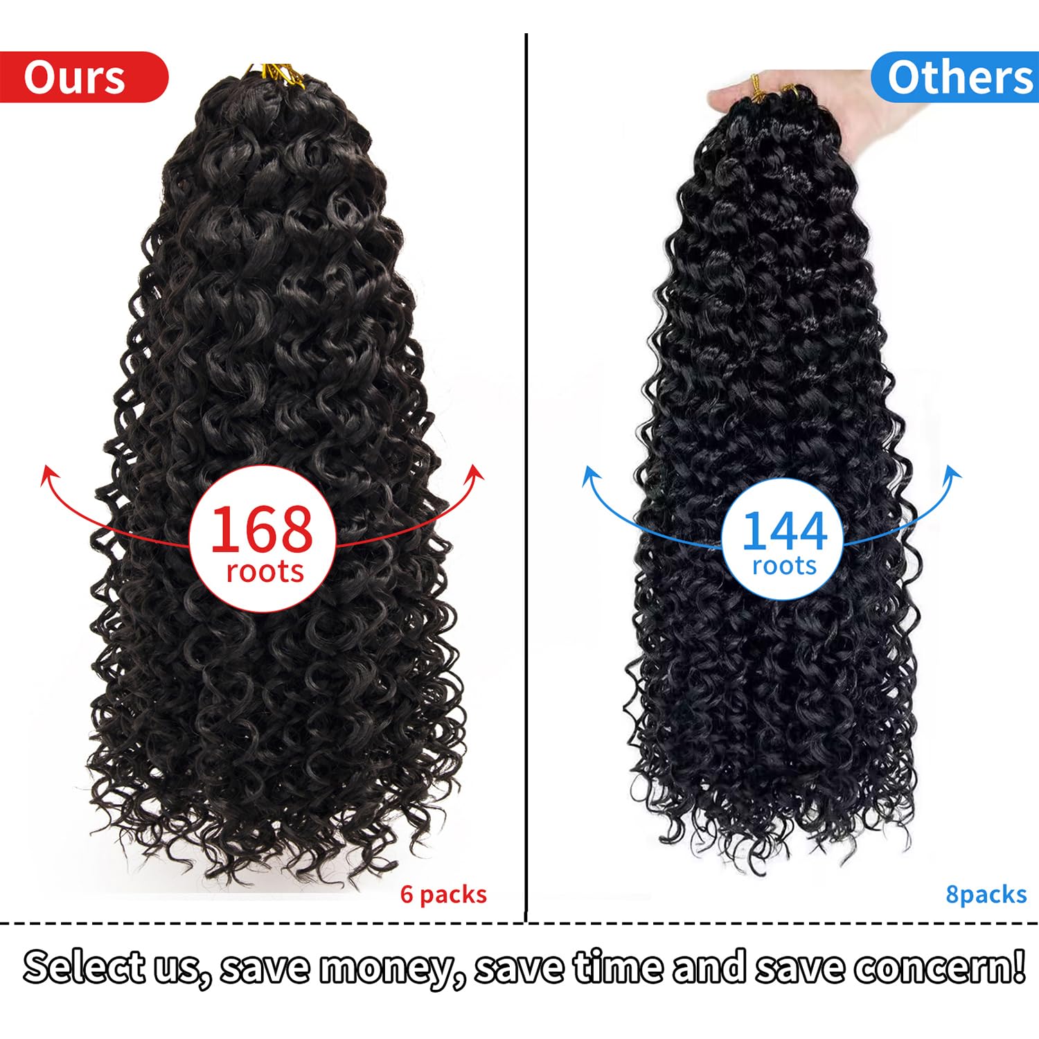 Gogo Curl Curly Crochet Hair For Women Water Wave Crochet Hair Deep Wave Braiding Hair Bohemian Crochet Braids Synthetic Hair Ex