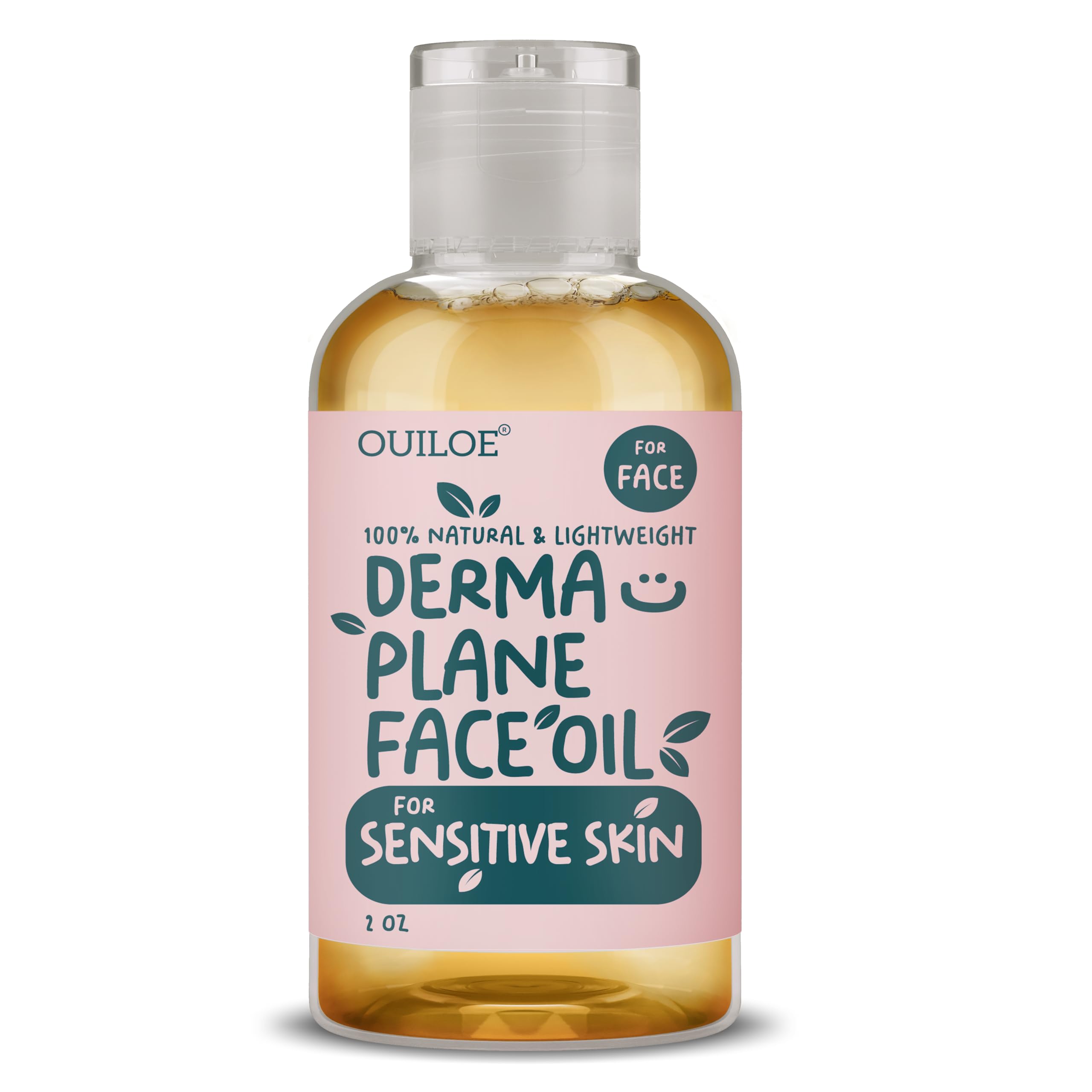 Dermaplane Oil for Women with Sensitive Skin - Lightweight Face Shaving Oil, Natural Facial Shave Oil, Use with a Dermaplaning T