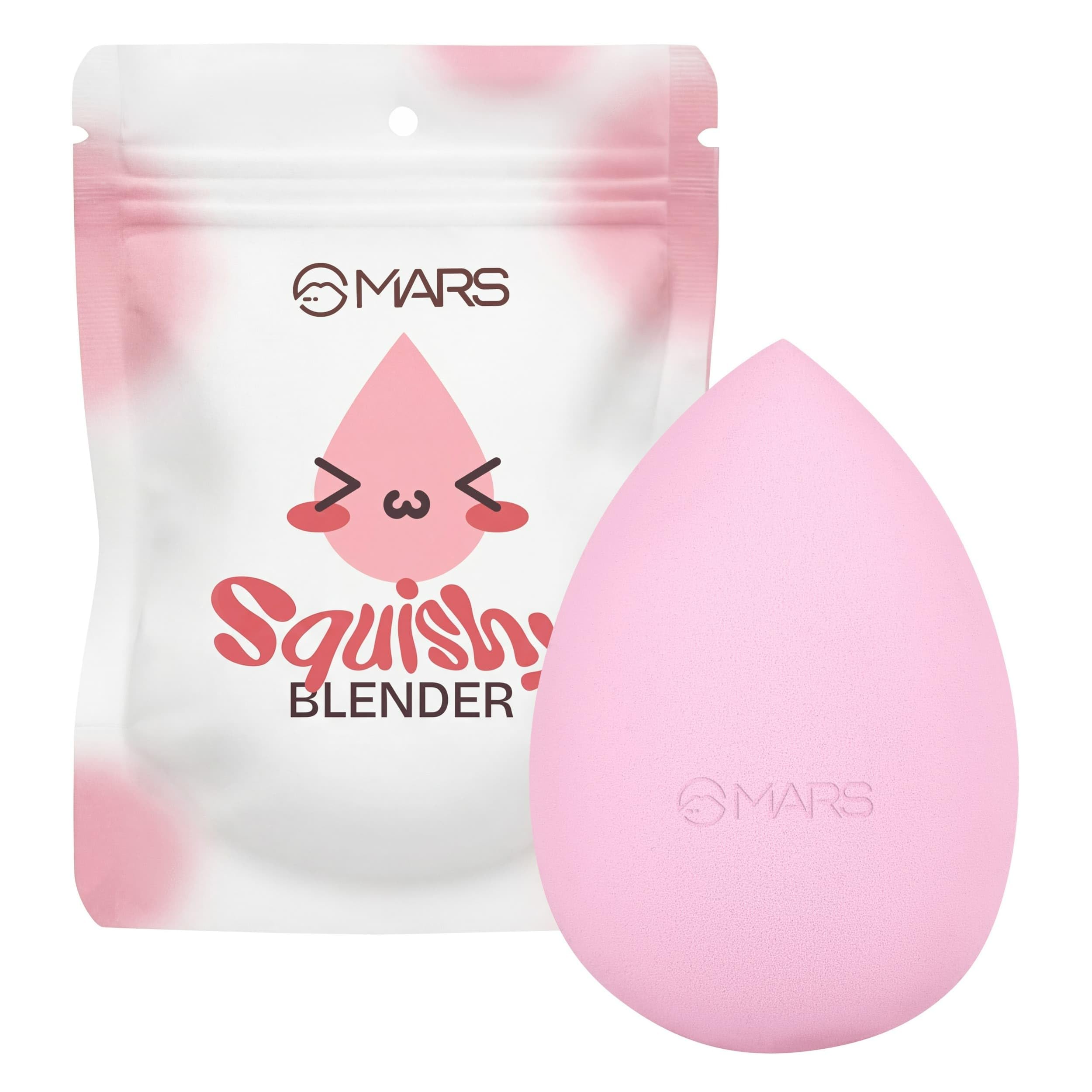 Mars Squishy Makeup Blender | Seamless Natural Finish | Minimal Product Absorption | Soft LatexFree | Uses For Foundation, Conc