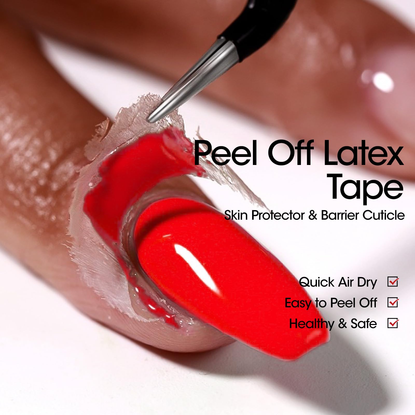 Gellen Gel Polish Remover Kit - 25 Piece Set with Latex Tape, Quick & Easy No Damage to Nails, A-Gel Polish Remover & Latex Tape
