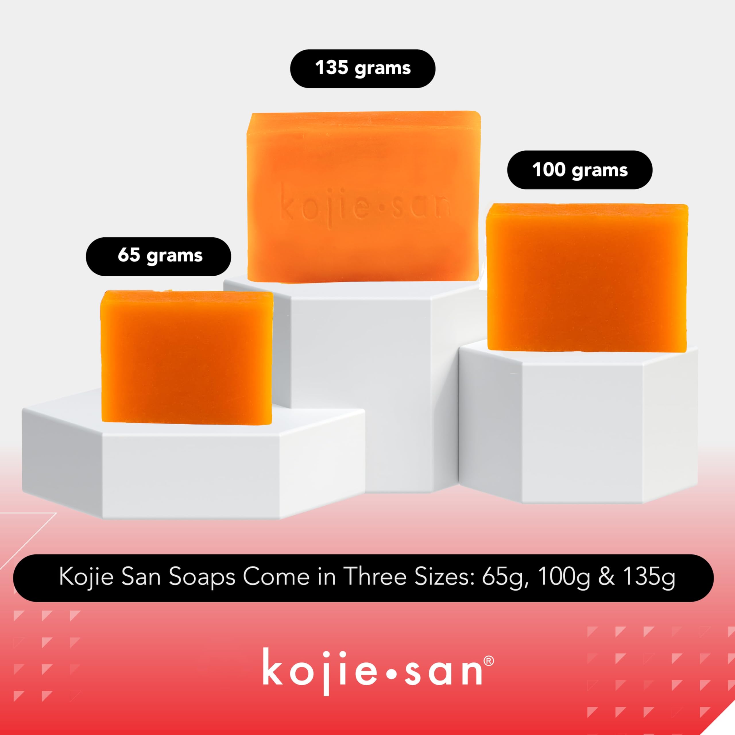 Kojie San Skin Brightening Soap - Bundle Pack - Original Kojic Acid, Dark Spot Remover Bar Soap With Coconut & Tea Tree Oil - 65