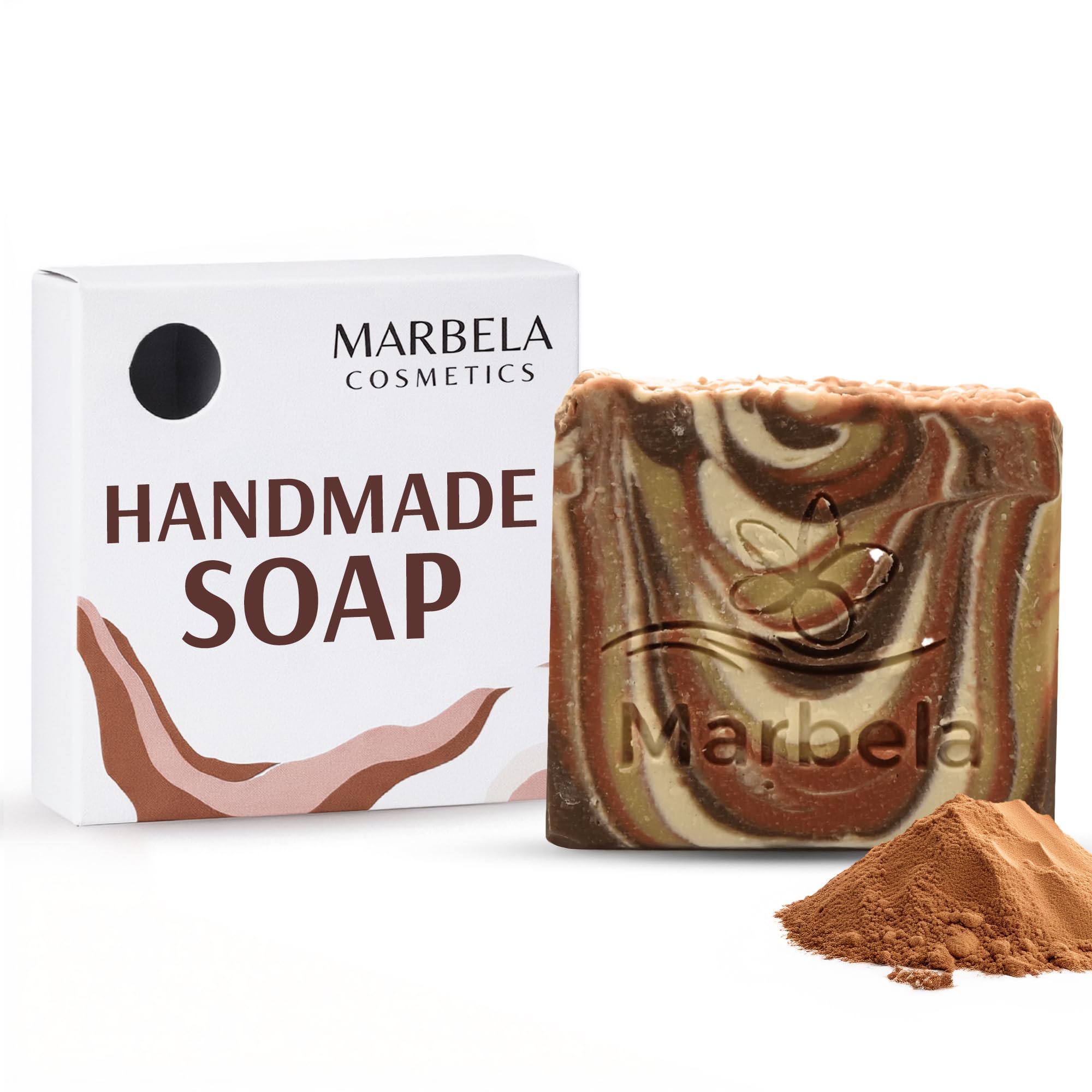 Marbela Clay (Unscented) Handmade Soap Bar  Vegan, Natural, 3.5 oz