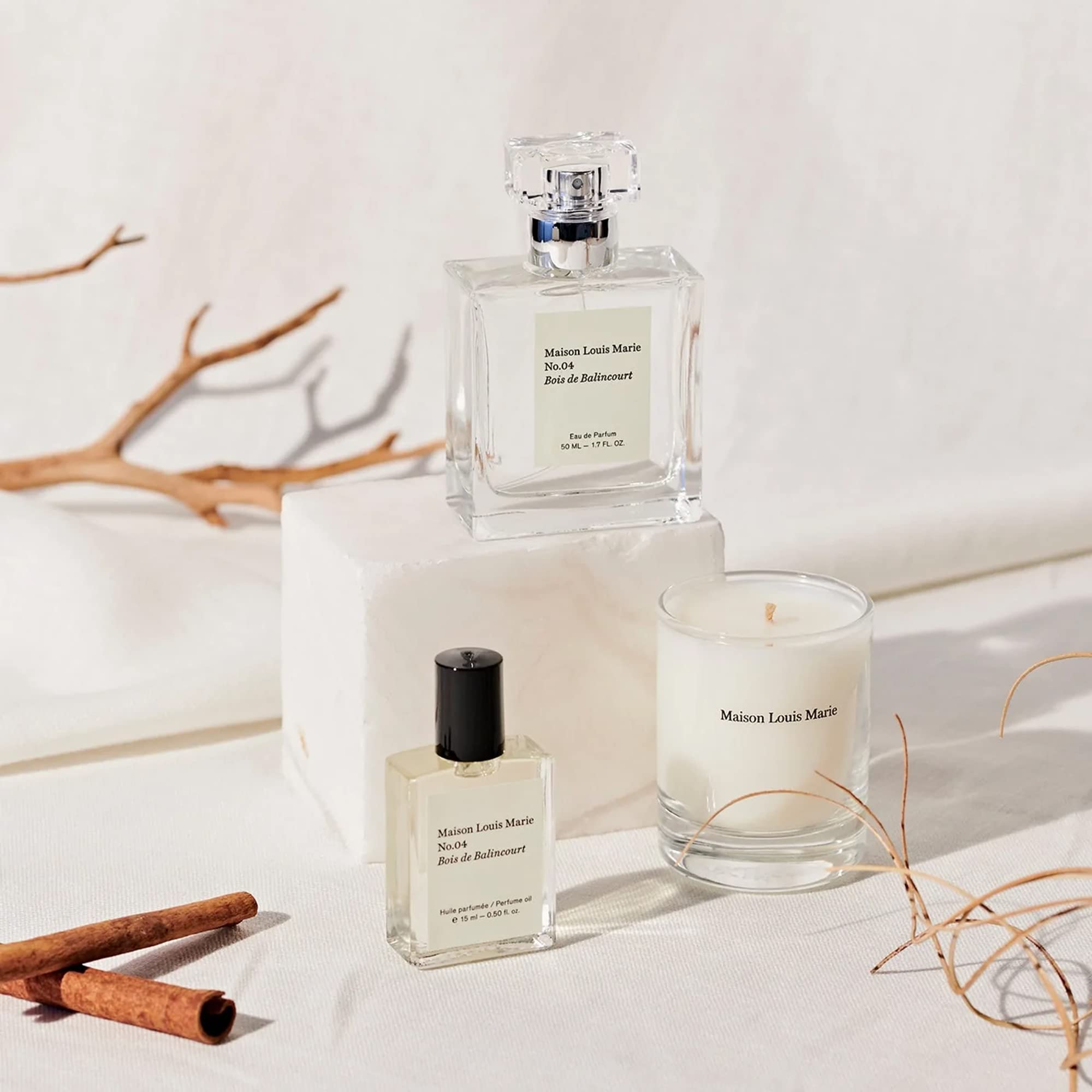 Maison Louis Marie - No.04 Bois De Balincourt Luxury 3-Piece Gift Set | Premium Clean Beauty + Non-Toxic Fragrance