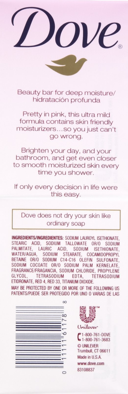 Dove Beauty Bar - Pink - 4 Oz - 8 Ct - 2 Pk