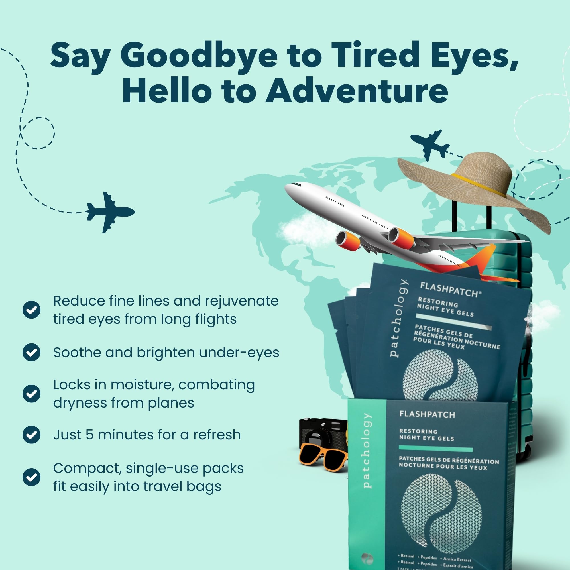 Patchology Restoring Eye Gel Patches with Retinol & Collagen - Under Eye Mask for Dark Circles, Puffy Eyes, & Wrinkles - Anti-Ag