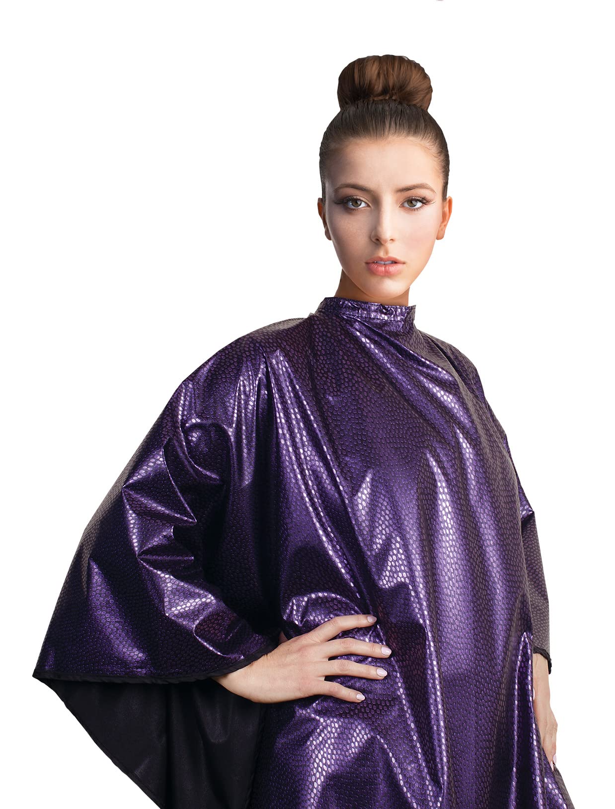 Cricket Encore All Purpose Professional Salon Cape Waterproof Bleach Proof Cape for Hair Stylist, Adjustable Neck Client Gown, A