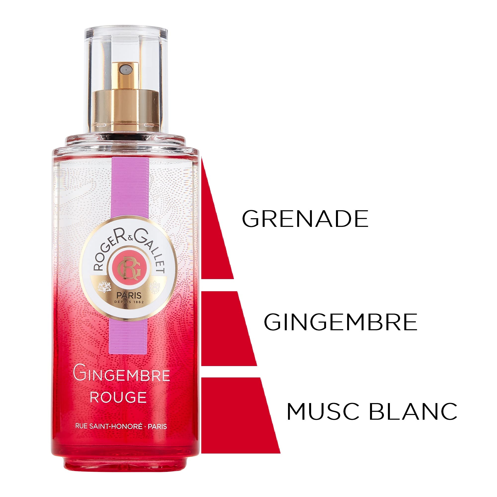 Roger & Gallet | Fragrant Water Body Spray For Women | Gingembre 3.3 Fluid Oz.