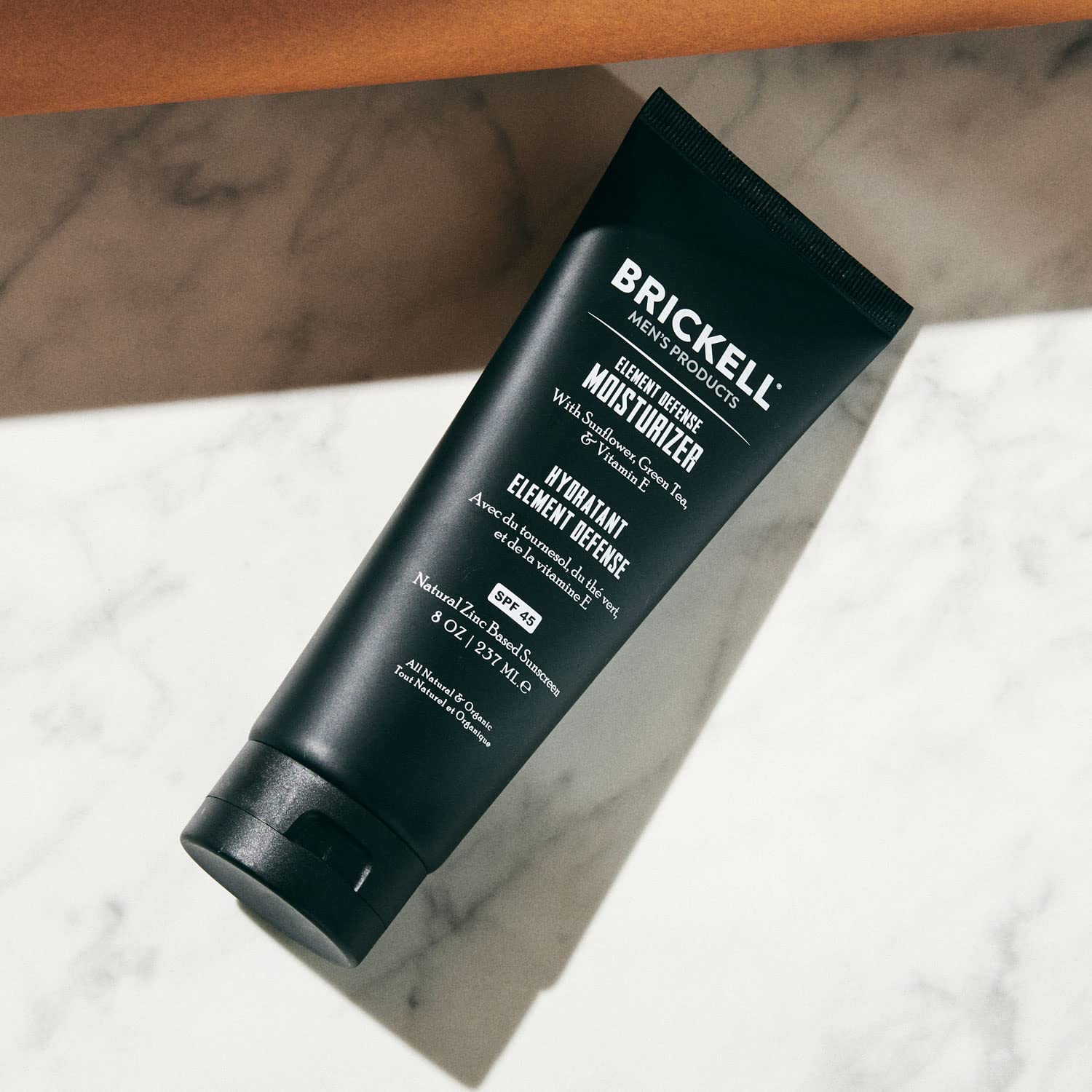 Brickell Men'S Element Defense Spf45 Moisturizer For Men, Natural & Organic, Zinc Oxide Mineral Sunscreen, Hydrates And Protects