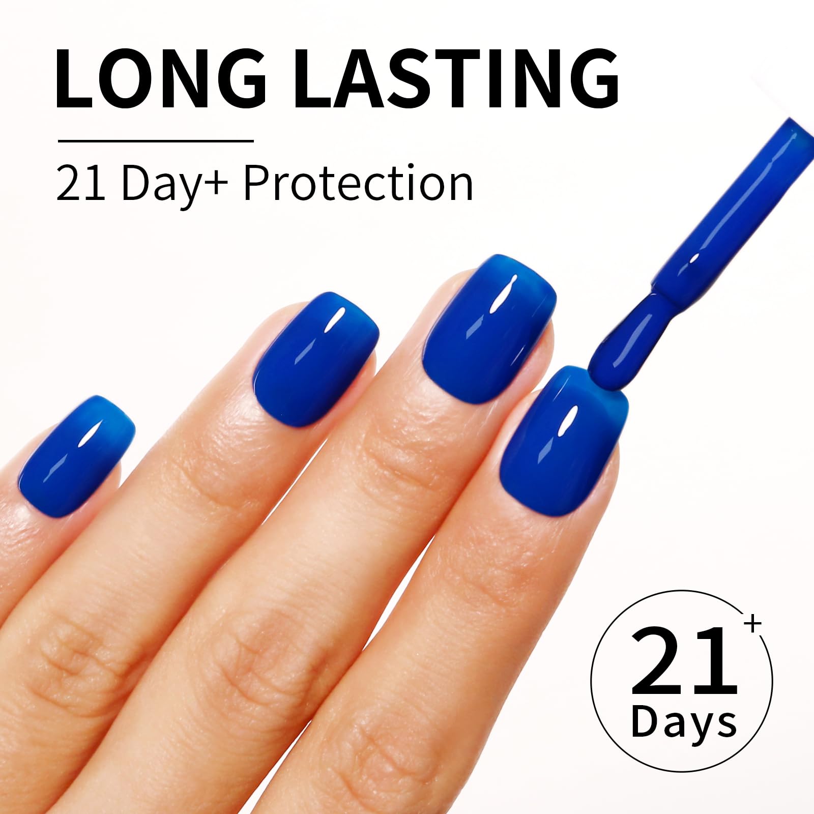 Firedeep Electric Blue Gel Nail Polish, 0.54 Fl Oz Large Bottle Uv/Led Soak Off Royal Blue Gel Polish For Spring And Summer Part
