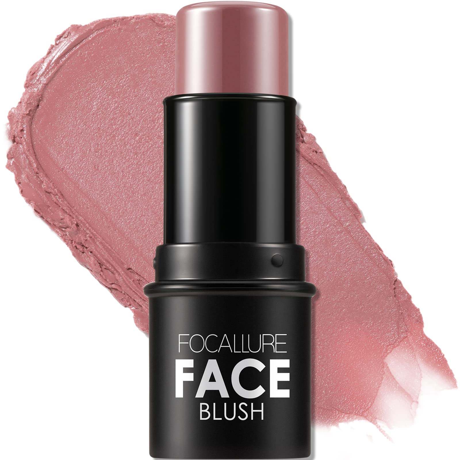 Focallure Cream Blush Makeup,Buildable Blush Stick For Cheeks,Matte And Dewy Finish,Long Wearing,Easy Application,Lightweight Mu