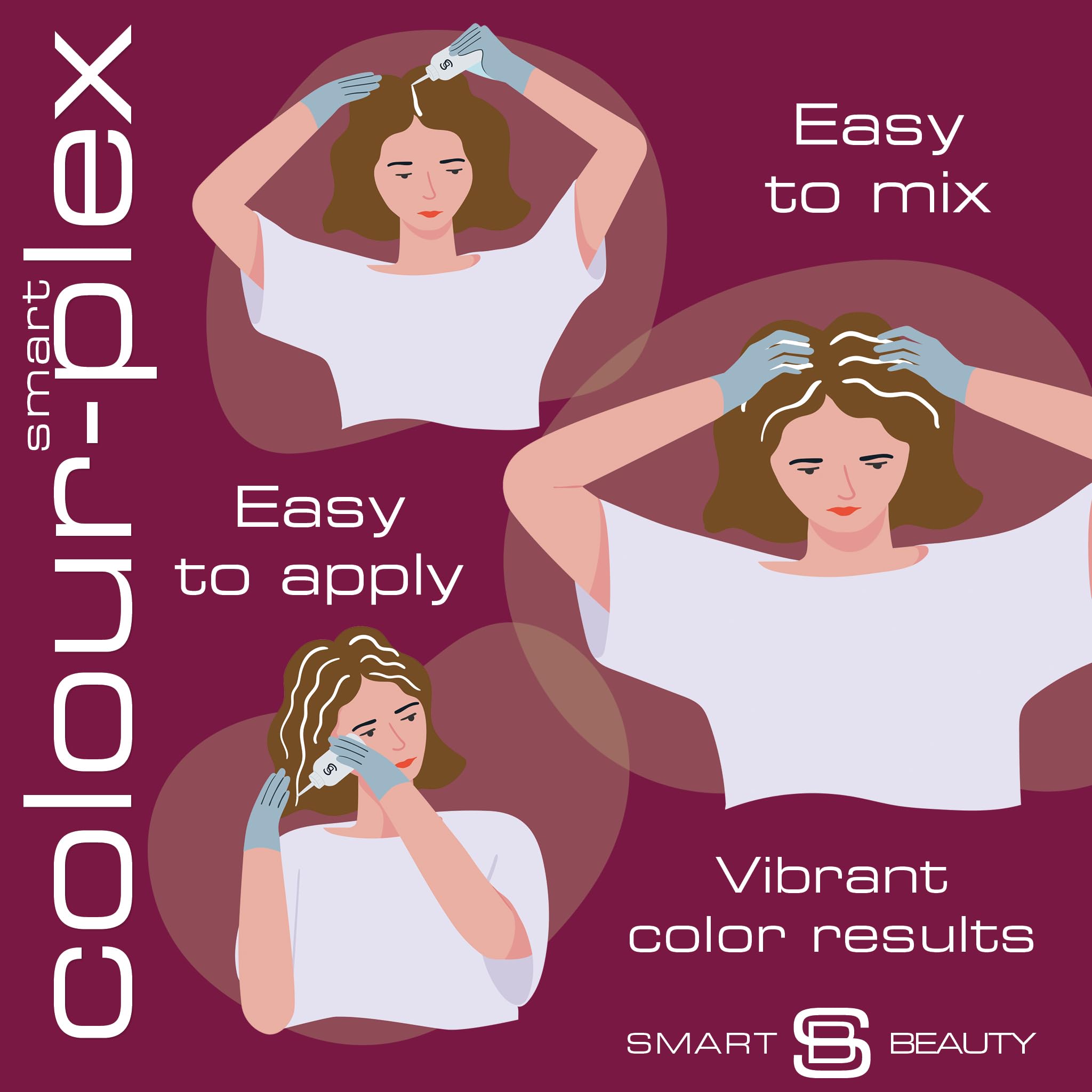 Plum Hair Dye Permanent with Plex Hair Anti-breakage Technology  PPD Free, Vegan & cruelty Free  Smart Beauty UK