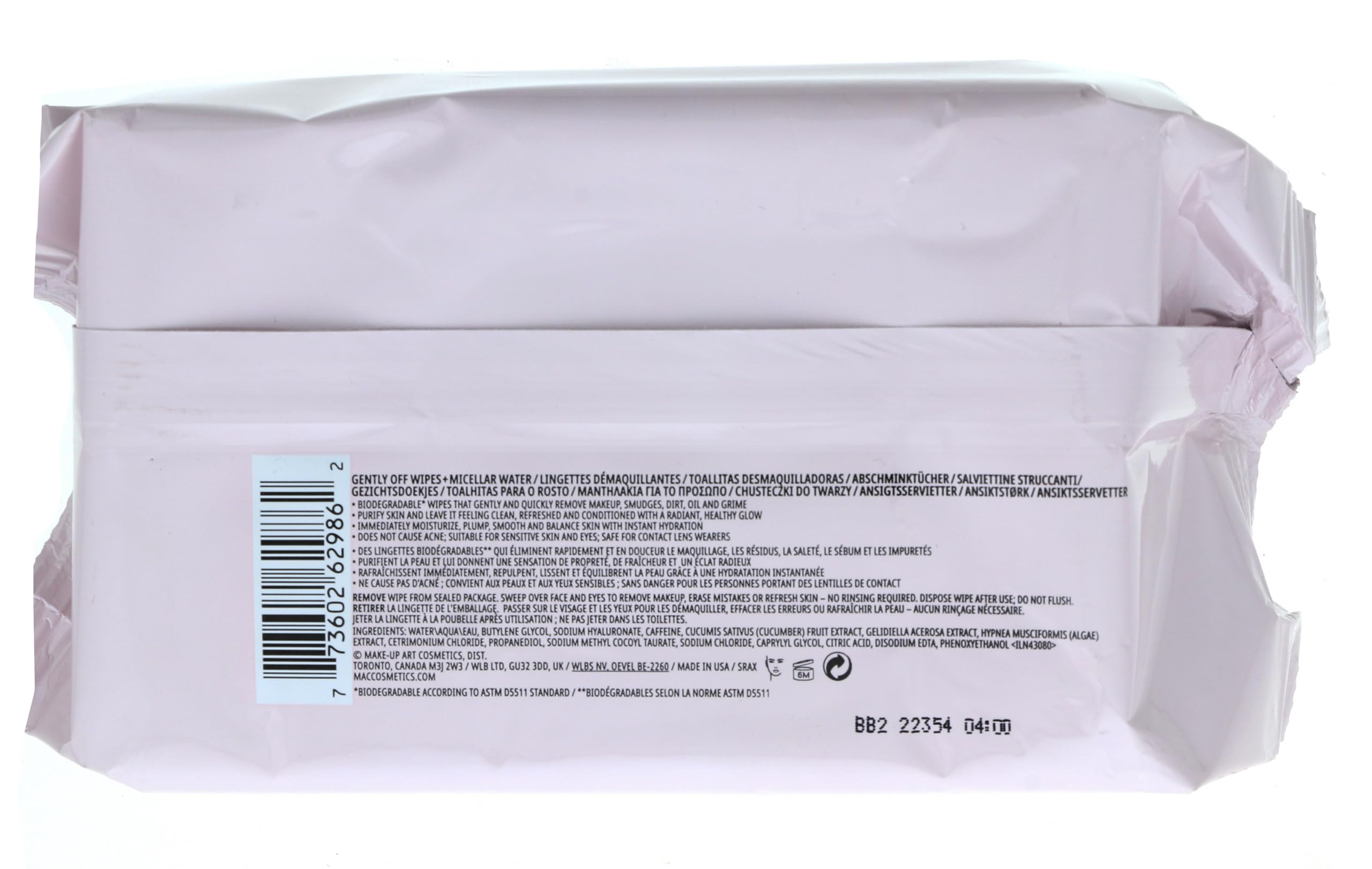 Mac Gently Off Wipes + Micellar Water