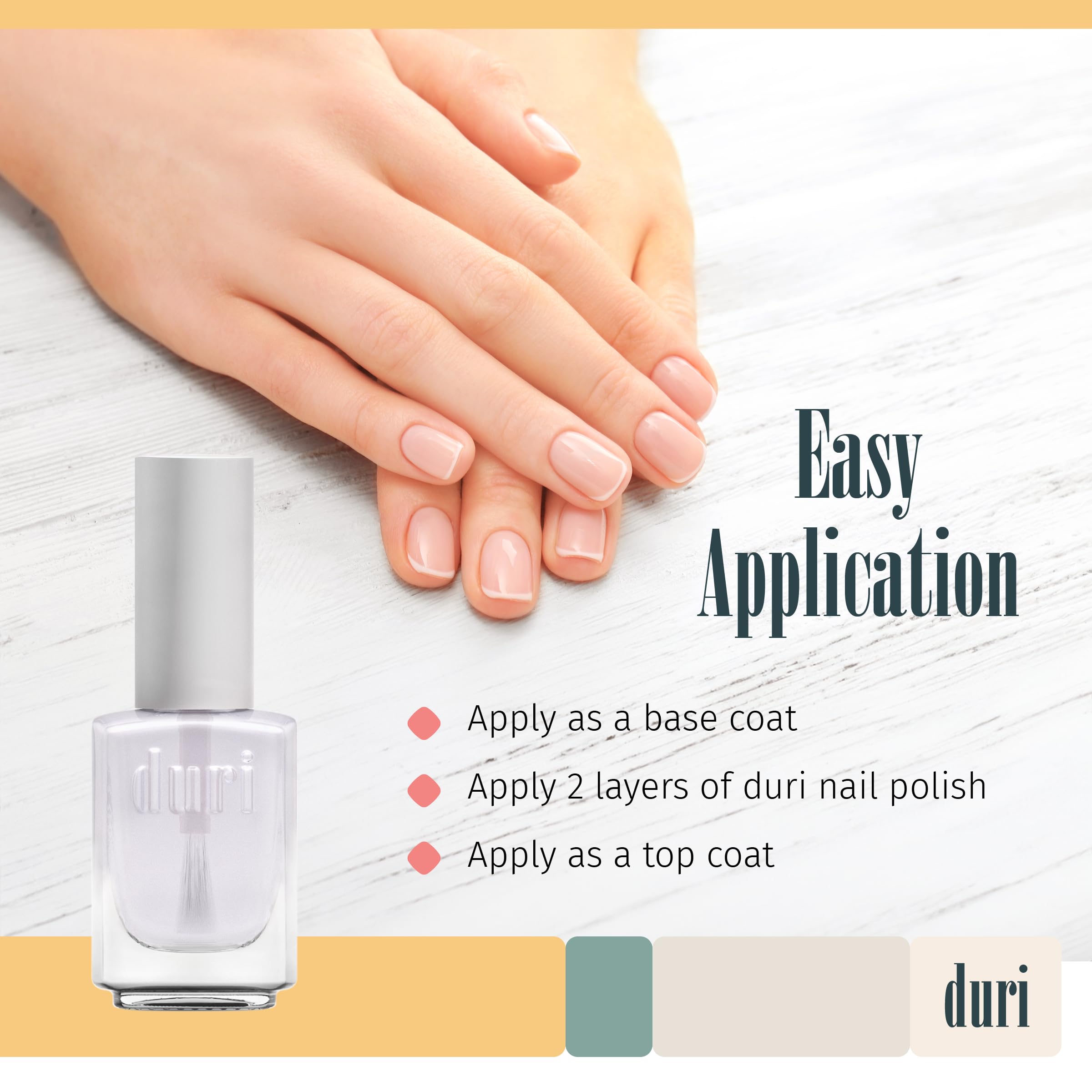 duri Clear Base and Top Coat - 0.45 fl. oz.