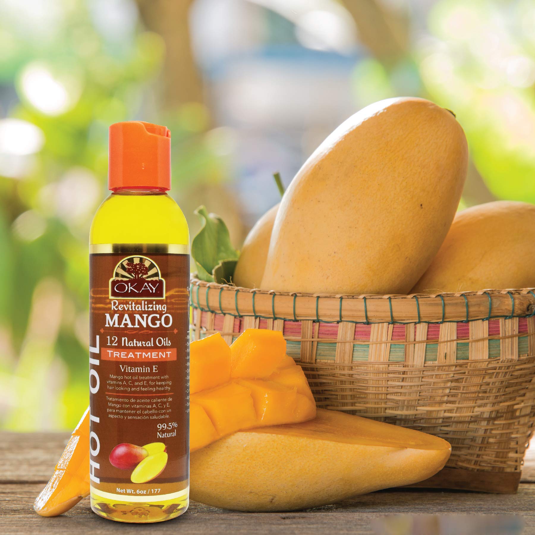 OKAY HOT OIL TREATMENT MANGO 6oz / 117ml