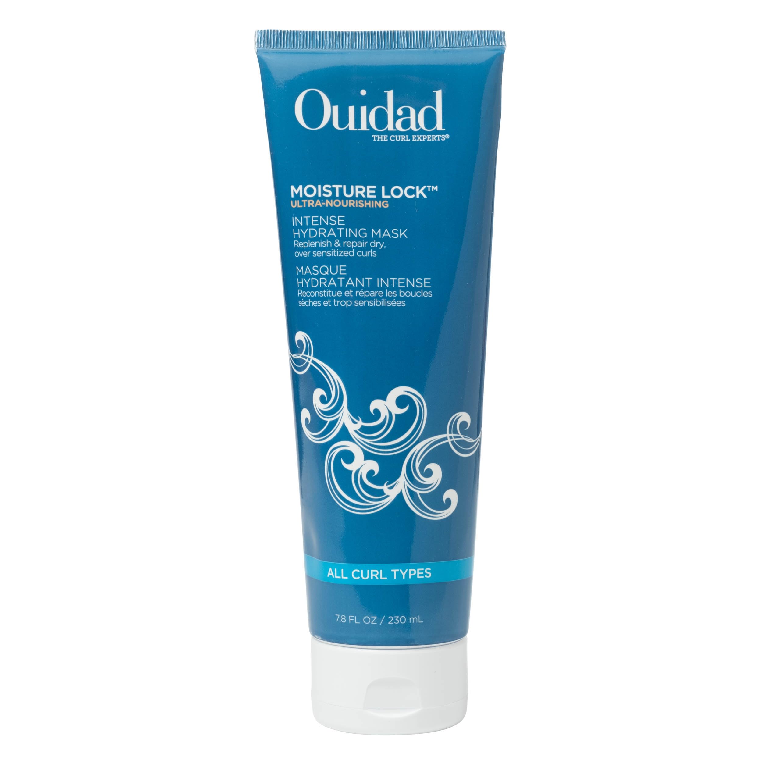 Ouidad Moisture Lock Hair Mask, 7.8 fl oz, Ultra-Nourishing Intense Frizz Control Curly Hair Mask with Macadamia Nut Oil, Olive 