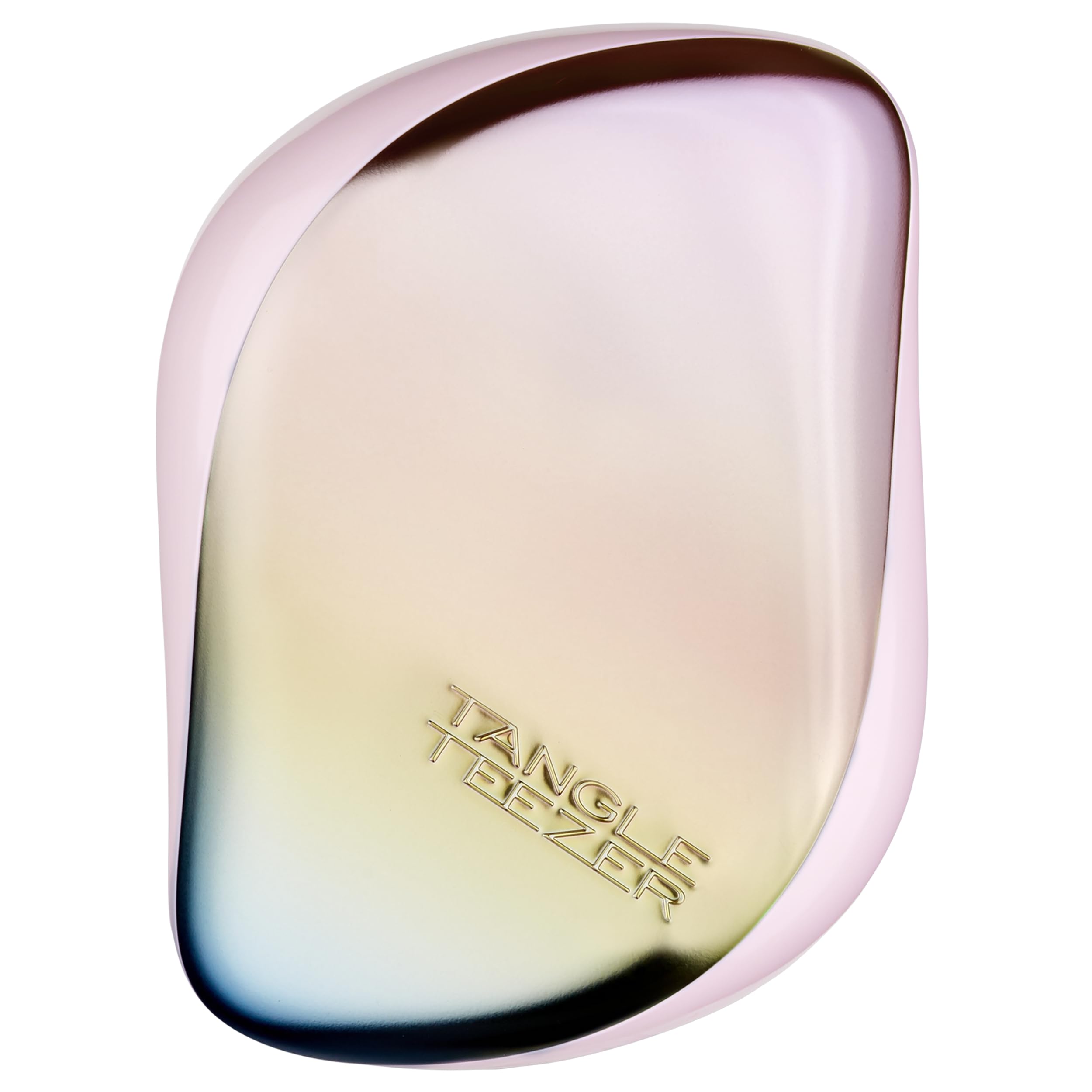 Tangle Teezer Compact Styler Detangling Hairbrush, Pearlescent Matte Chrome