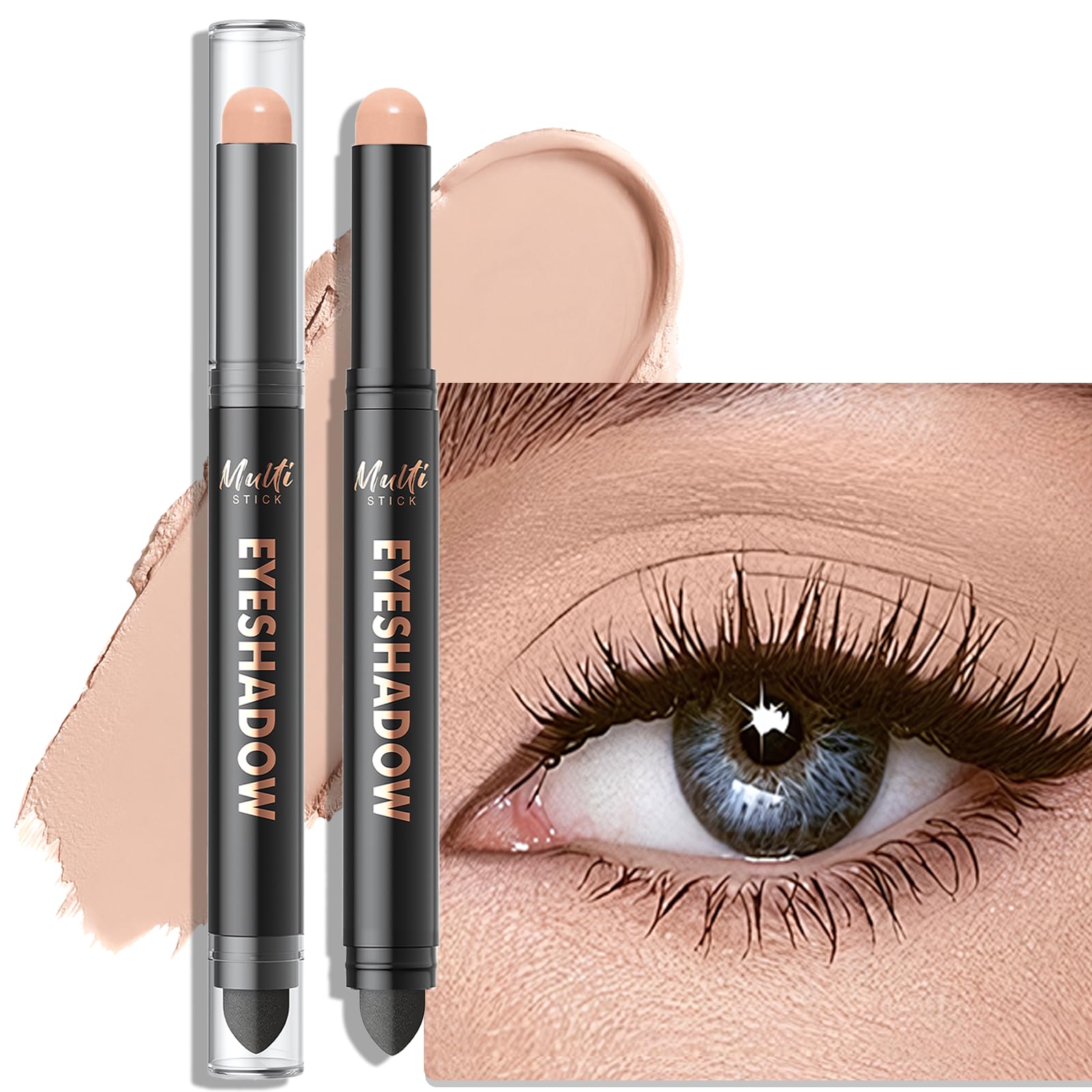 Wugbc DualEnded Desert Eyeshadow Stick, Matte Eye Shadow for Older Women
