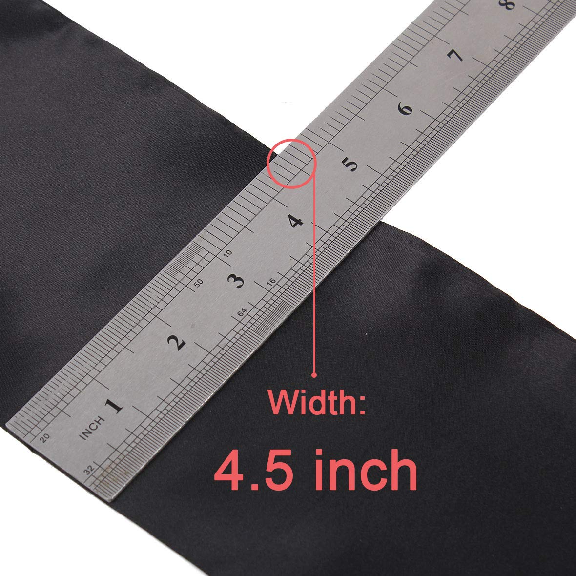 Leeven 2 Pcs Silky Satin Edge Scarves 4.5   X54    Large Wig Grip Band Women Satin Headband For Lace Front Wigs Non Slip Hair Wr